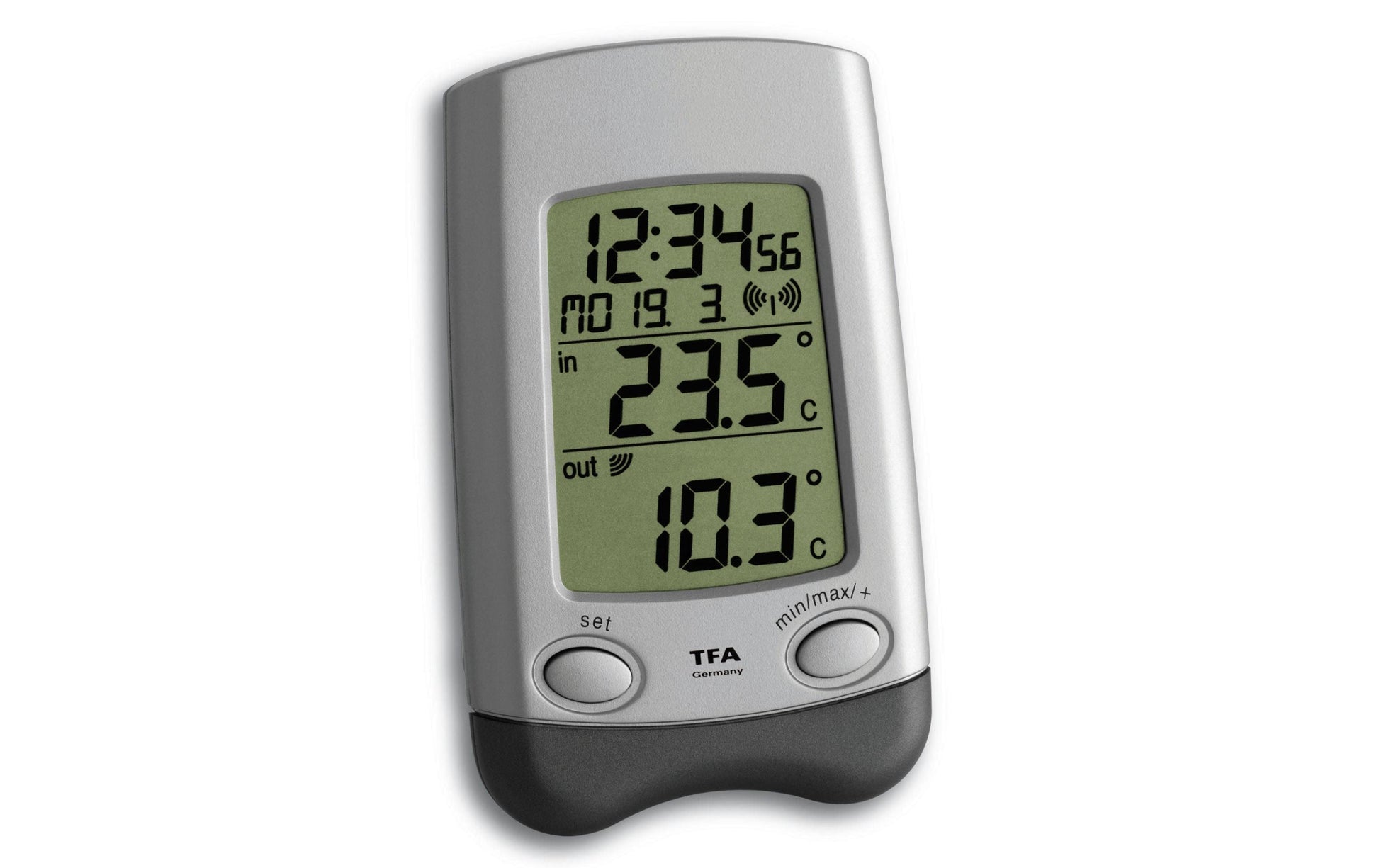TFA-Dostmann Wave Temperatursensor – Kabellos, −10–60 °C, Innen