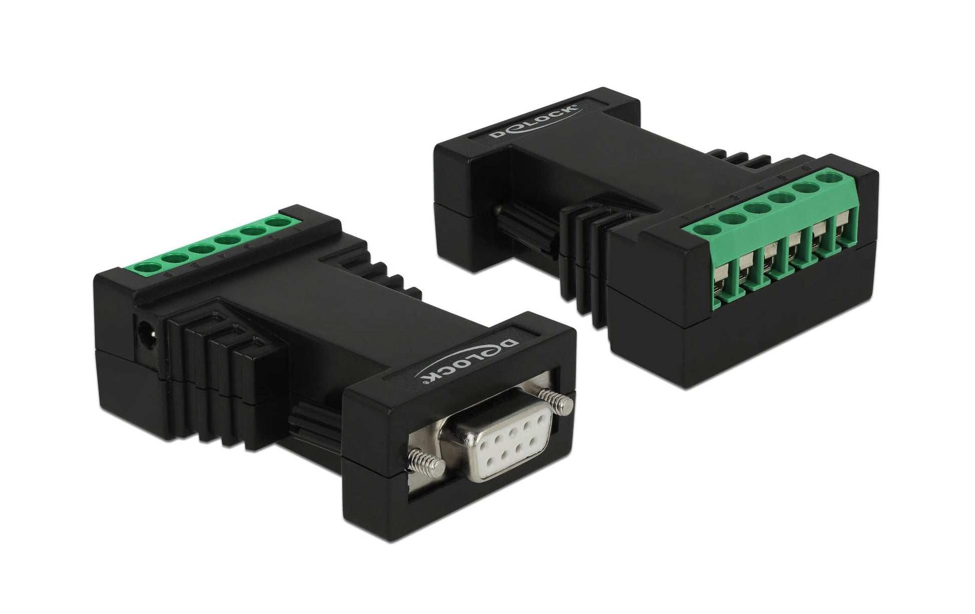 DeLOCK RS-232 DB9 (Buchse) auf RS-422/485 6-Pin Terminalblock Adapter, ESD-Schutz 15 kV