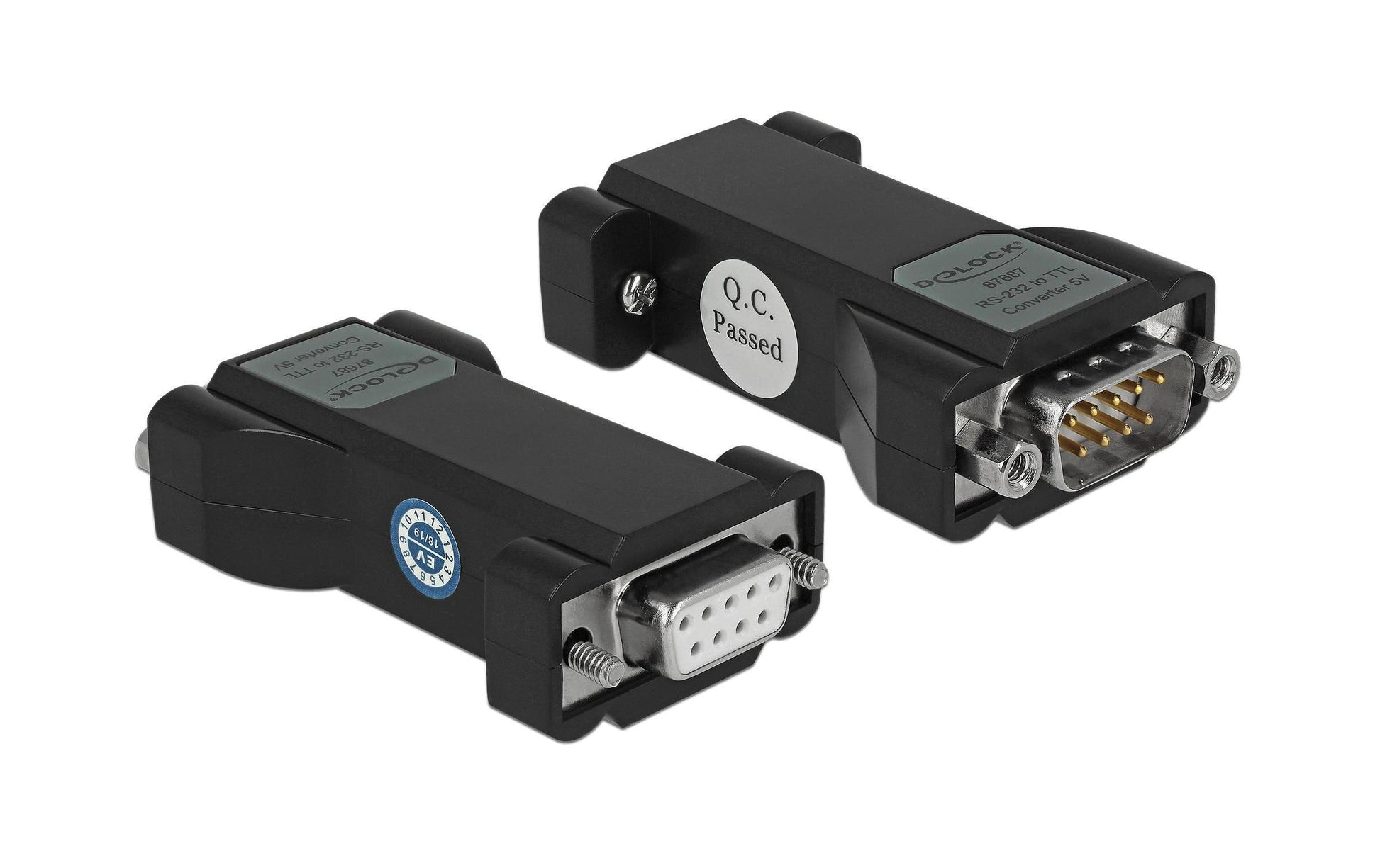 DeLOCK 87687 Seriell-Adapter TTL/CMOS zu RS-232 – 115,2 kbit/s, Vollduplex, DTR/DSR RTS/CTS – DB9 Buchse