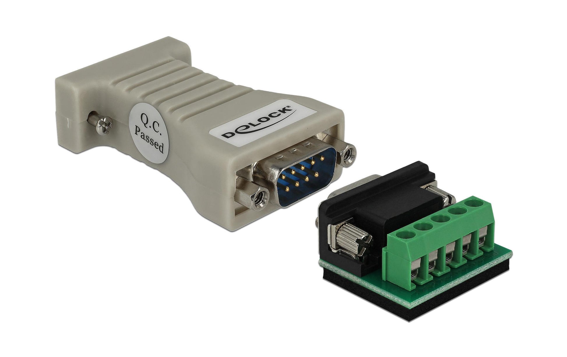 DeLOCK 62920 Konverter RS-232 zu RS-422/485 – DB9 Buchse zu DB9 Stecker, 115,2 kbit/s, Vollduplex – Schwarz
