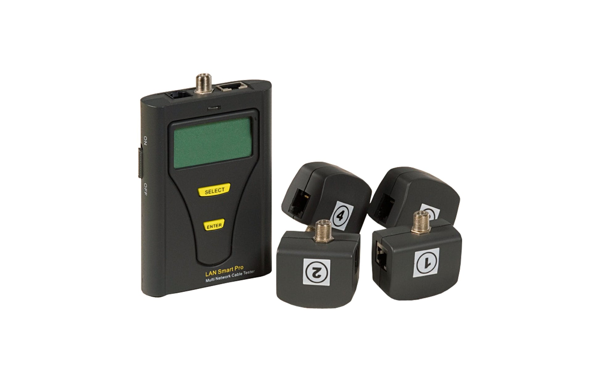 HOBBES LANsmart Pro – Netzwerkkabel-Tester – RJ45/RJ11, Koax/Telefonkabel, LCD, für Cat5/Cat5e/Cat6