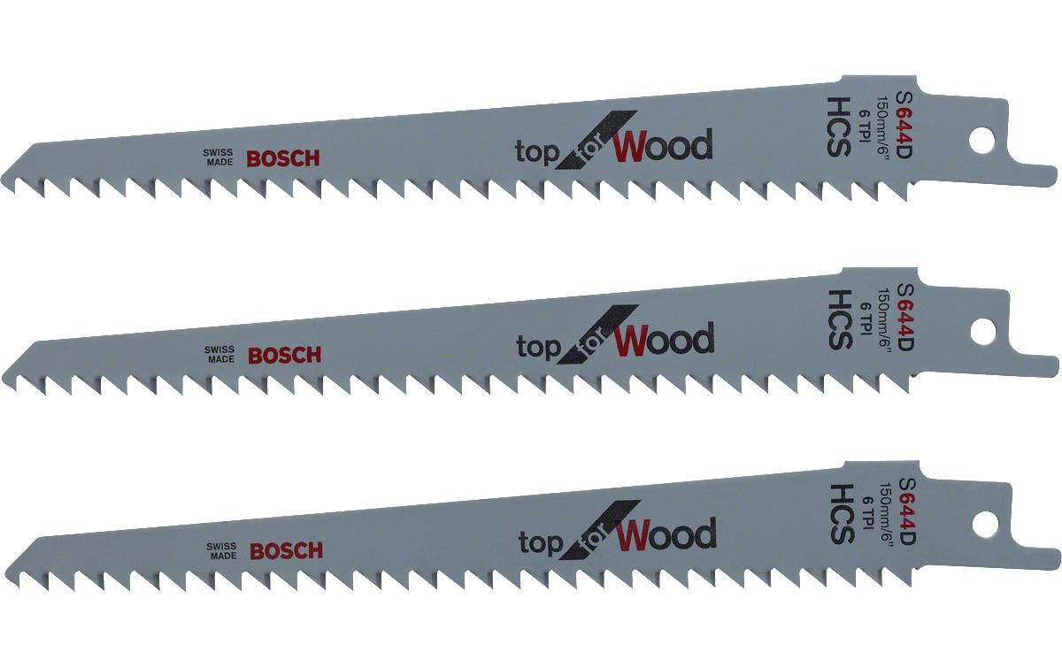 Bosch Keo Sägeblätter-Sortiment 3-tlg. – für Holz – für Bosch Keo Akku-Gartensäge