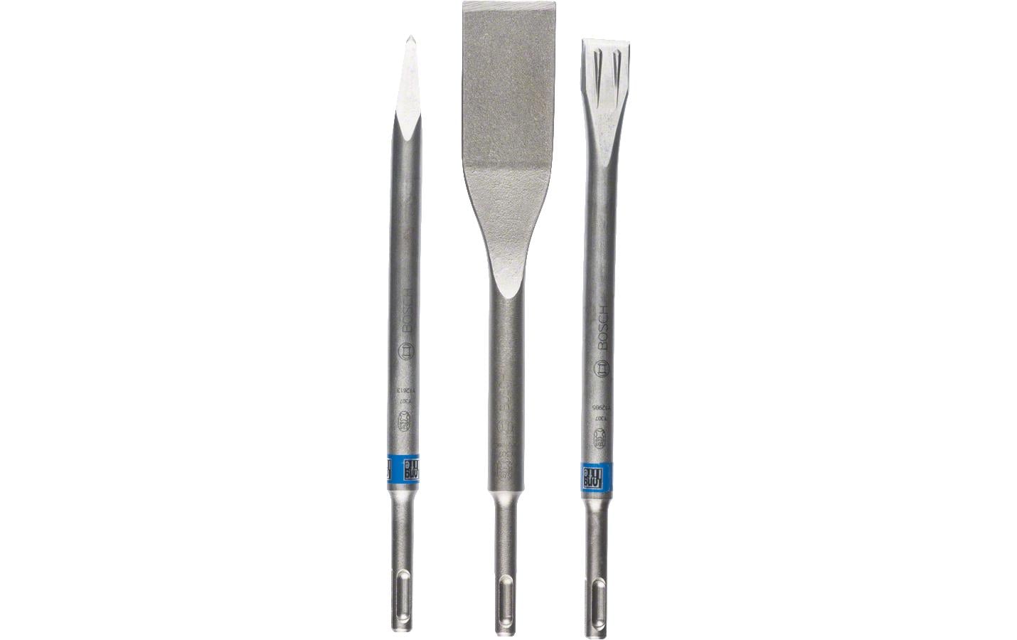 Bosch SDS-plus Meissel-Set 3-teilig, 250 mm, 250 mm, 260 mm, für SDS-Bohrhämmer