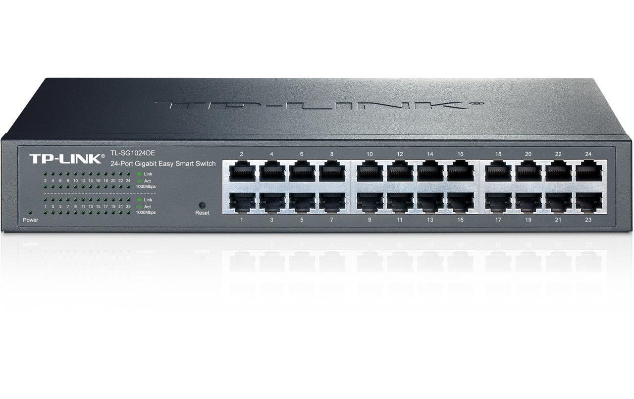 TP-Link TL-SG1024DE – Managed L2 Switch – 24× 1G, 19", 1U