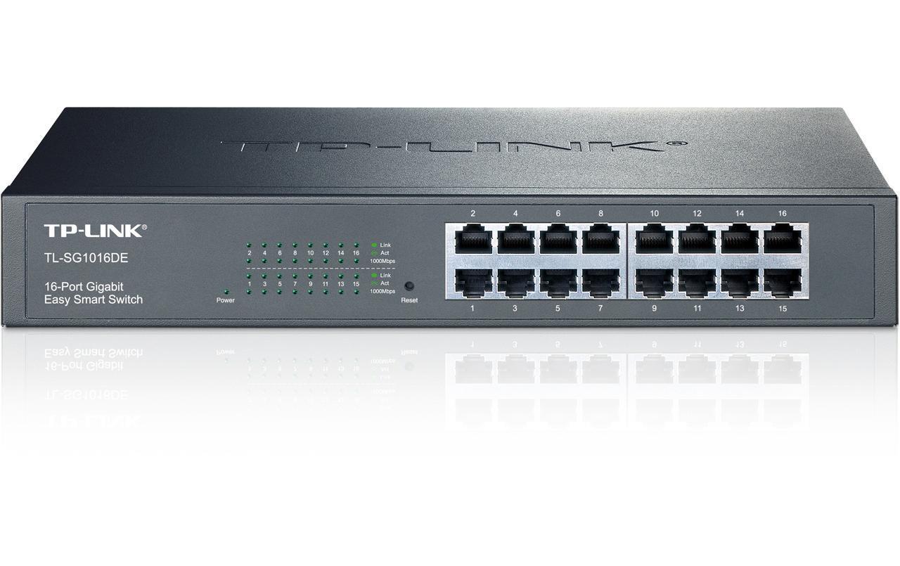 TP-Link TL-SG1016DE – Managed Switch – 16×GbE, L2, 19" Rack