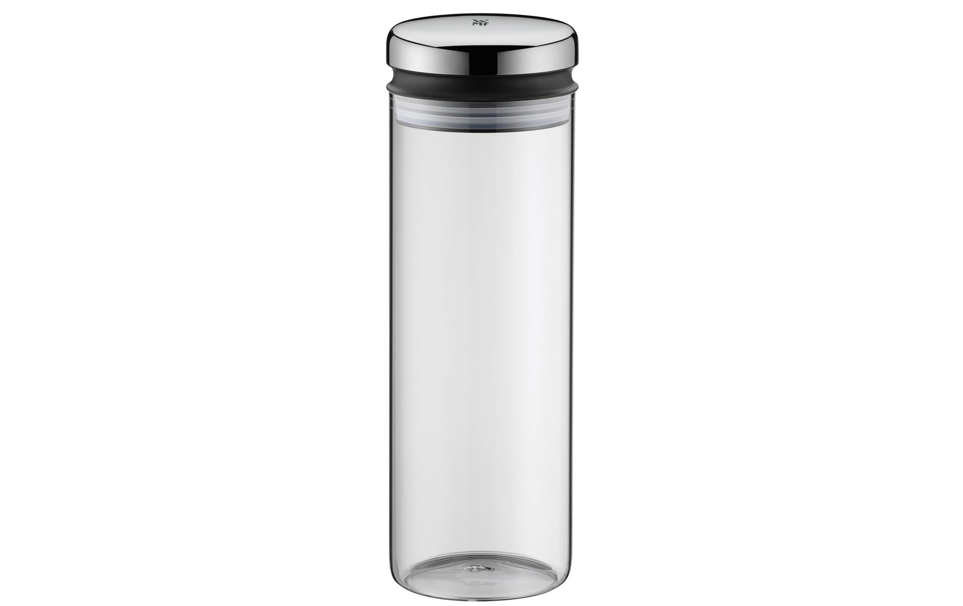 WMF Vorratsdose 1,5 l, Ø 9,7 × 28,5 cm, Glas/Edelstahl, Transparent