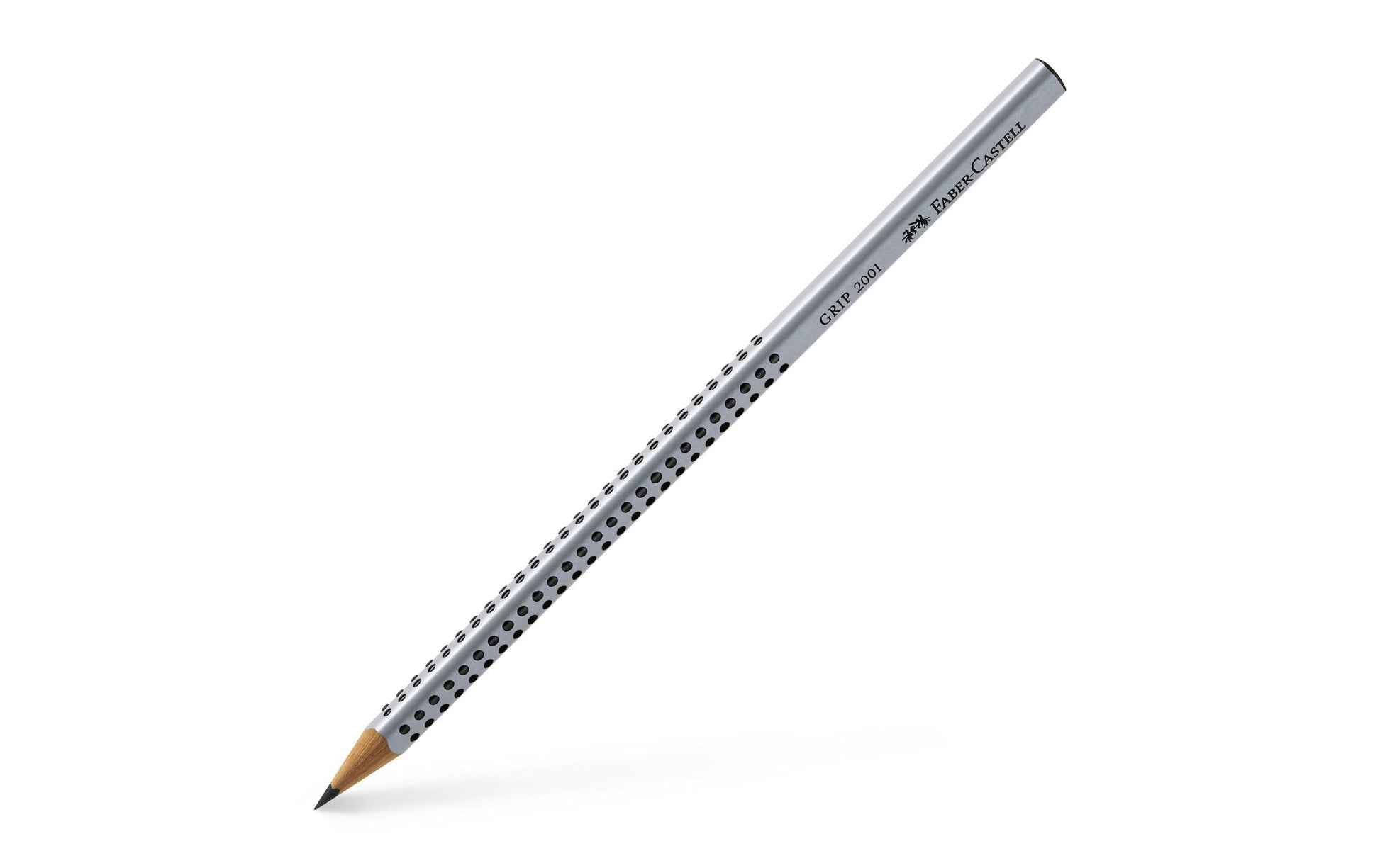 Faber-Castell Grip 2001 Bleistift, Dreikant, 2B, Mine Ø 2 mm, Grau