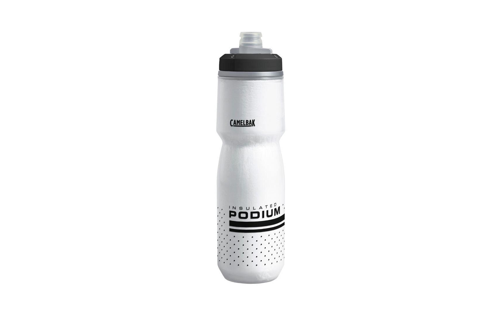 CamelBak Podium Chill Trinkflasche 710 ml – Polypropylen (PP), Schraubdeckel, Schwarz/Weiss
