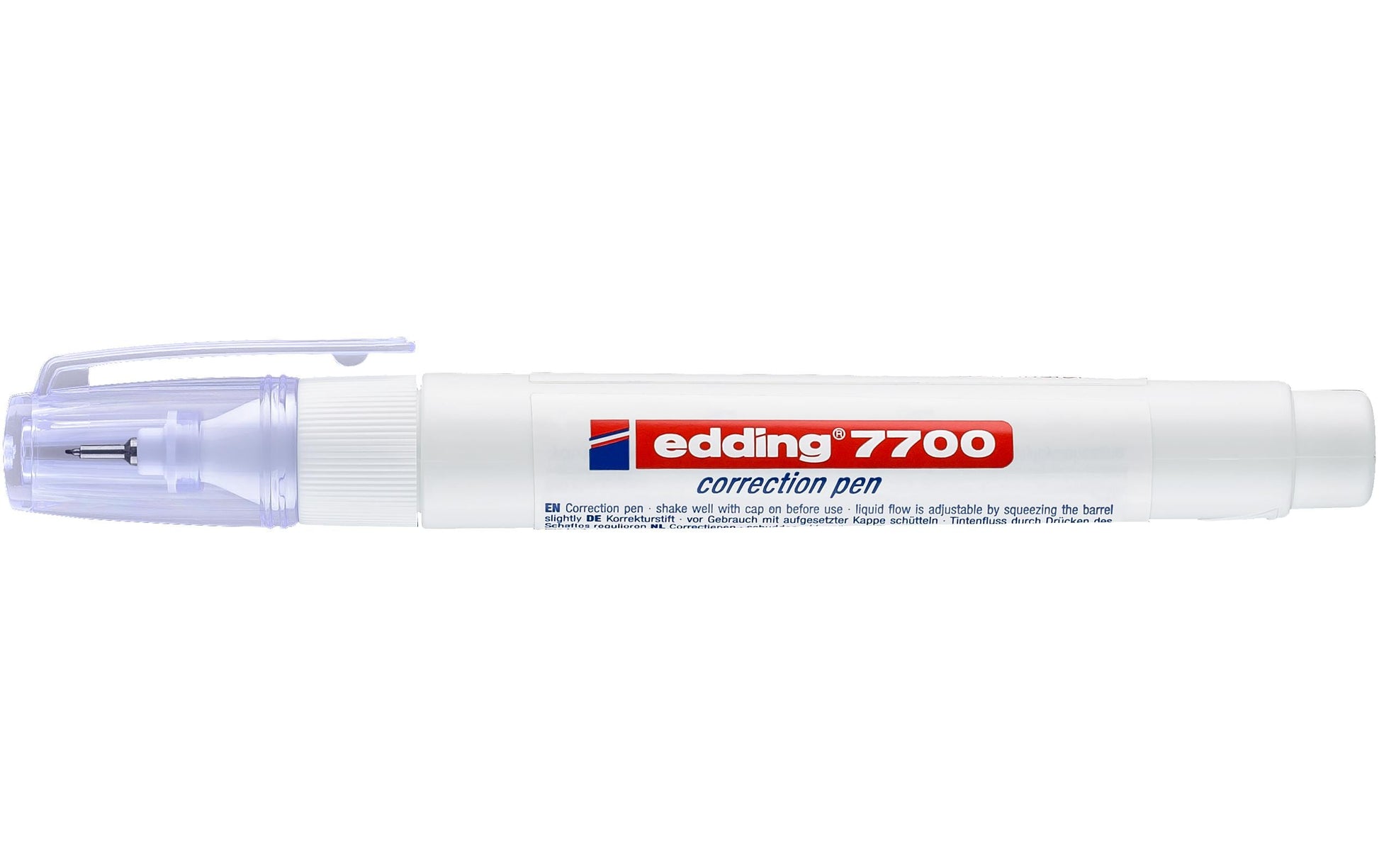 Edding Korrekturstift 7700 – weiss – rund – 8 ml