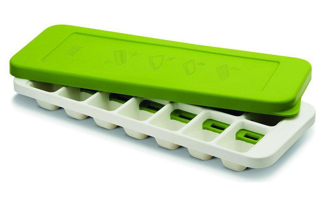 Joseph Joseph Eiswürfelbehälter QuickSnap Plus – Silikon, Grün, 14 Eiswürfel, mit Auswerfer