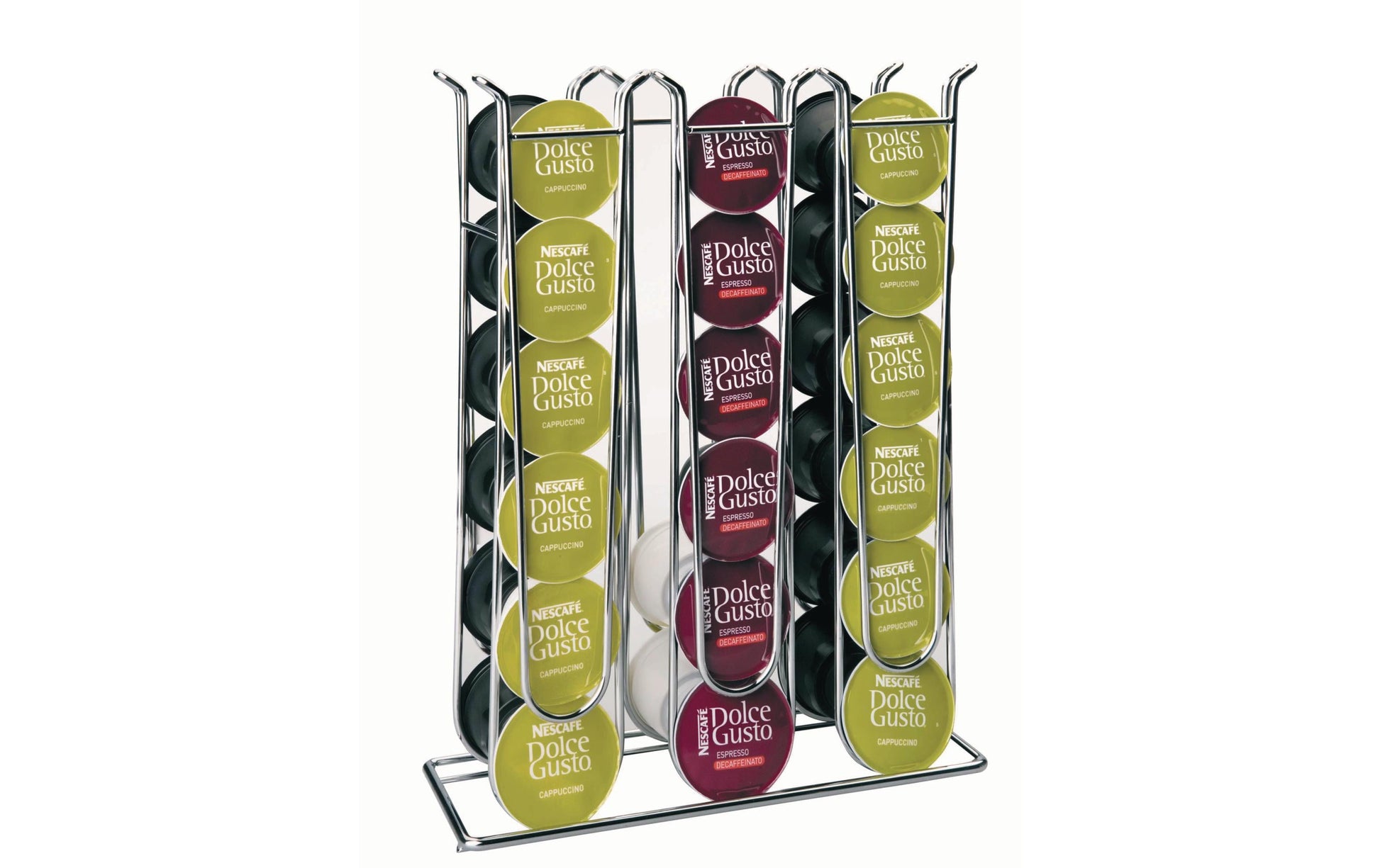 Ibili Kaffeekapselhalter für 36 Kapseln, 24 × 9,5 × 32 cm, Edelstahl, Silber, für NESCAFÉ Dolce Gusto Kapseln