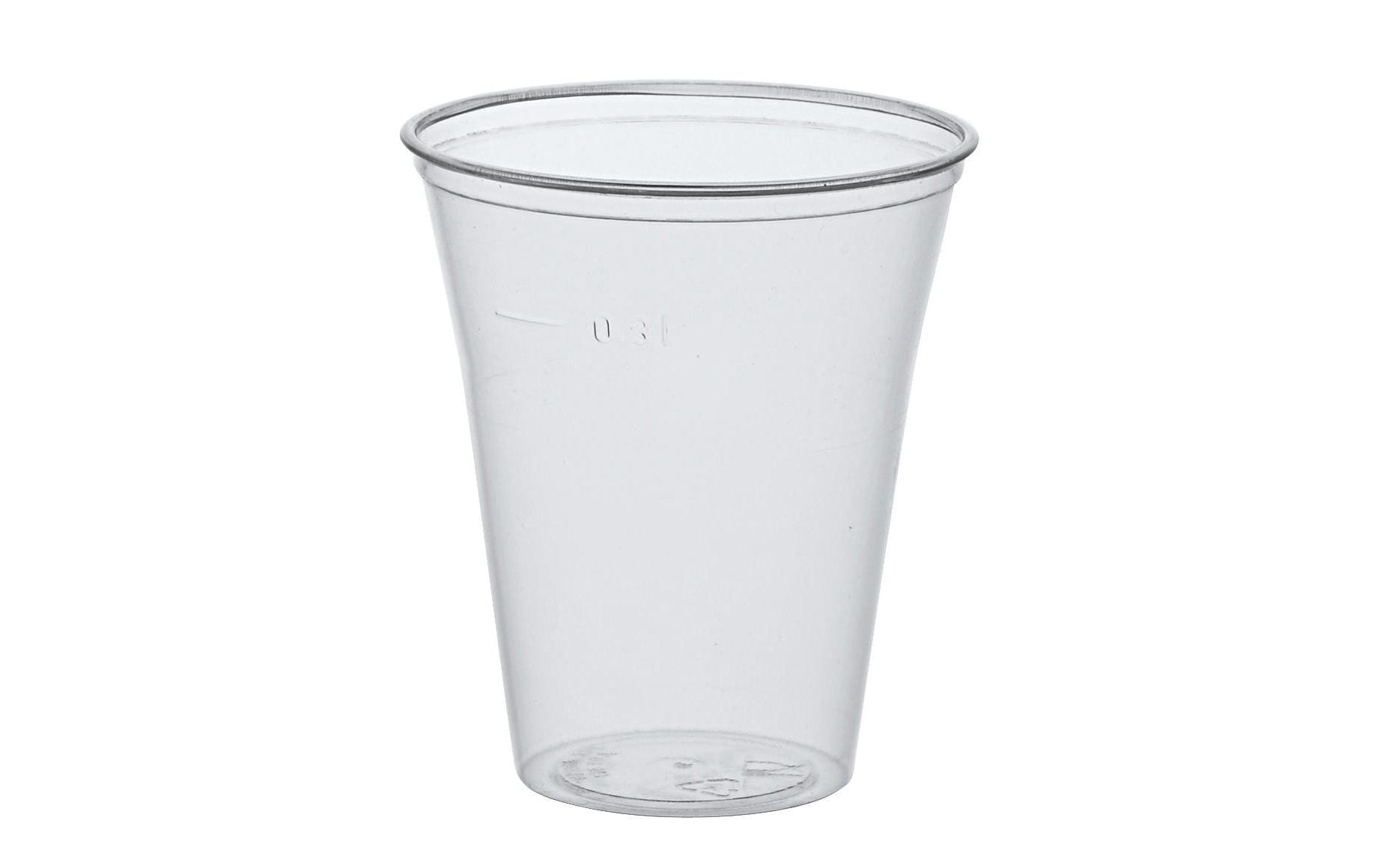 Papstar Trinkbecher PS – 3 dl – Transparent – 75 Stk.