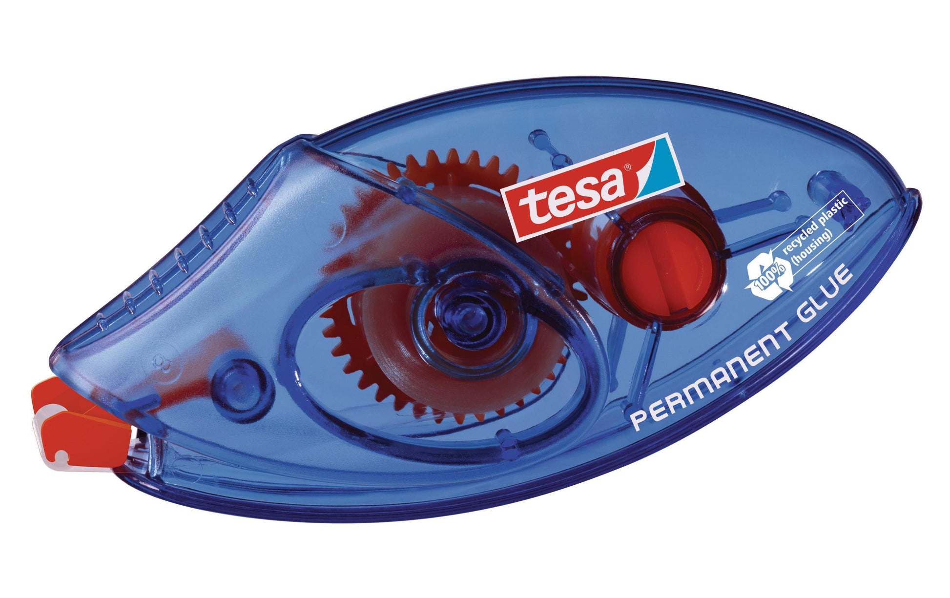 TESA ecoLogo Kleberoller – extra stark, transparent, lösemittelfrei, für Papier, Karton, Fotos