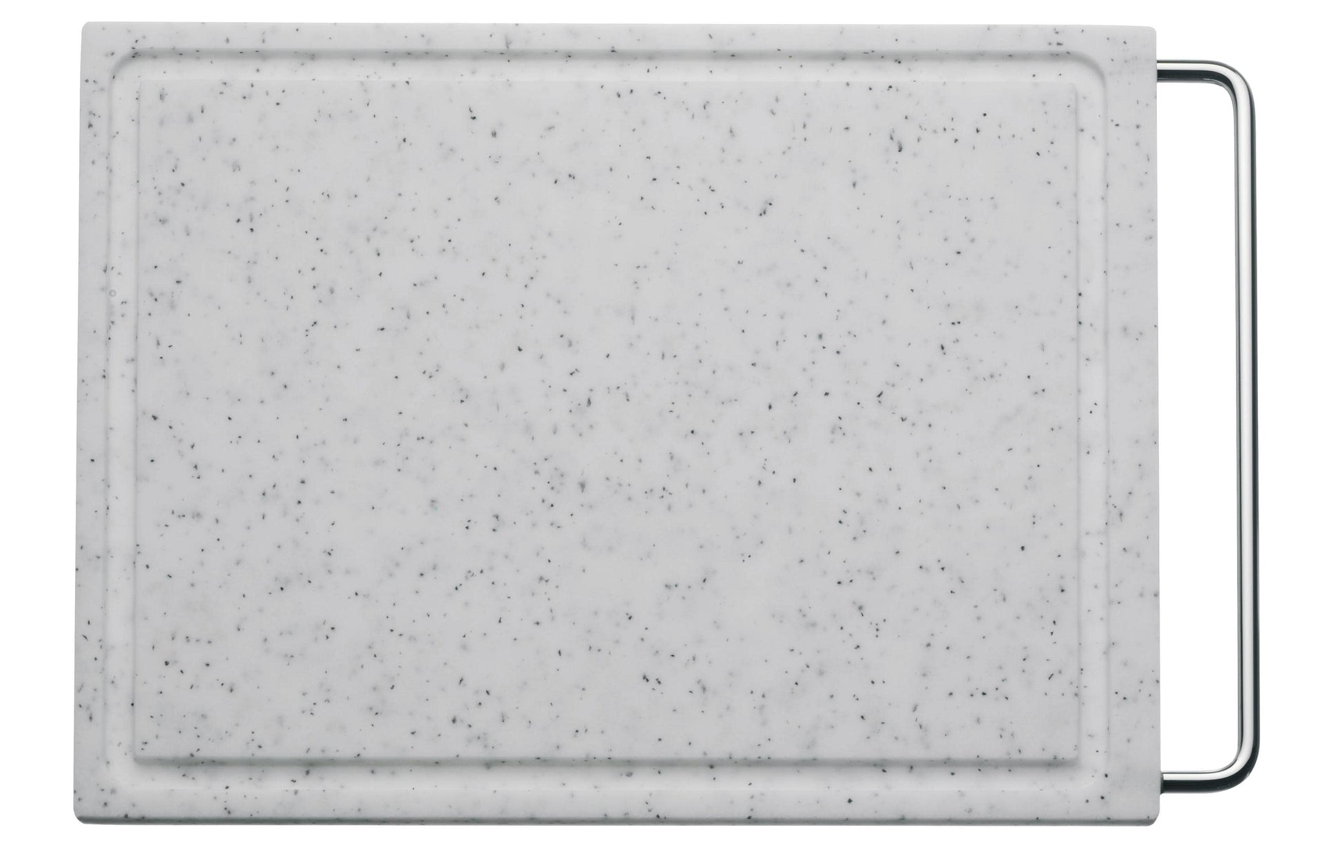 WMF Schneidebrett 36 × 27 cm, Kunststoff/Edelstahl, Grau