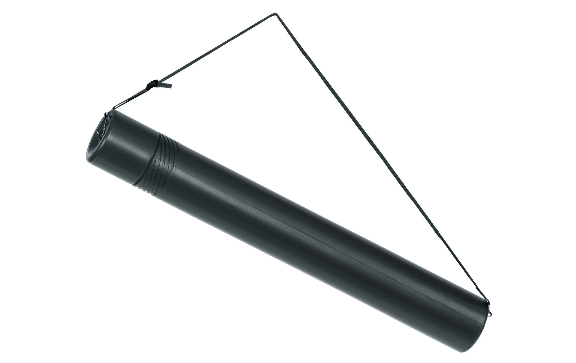 Linex DT74 Zeichnungsrolle – Länge 42–74 cm, Ø 5,5 cm, teleskopisch, mit Schultergurt, schwarz, 1 Stück