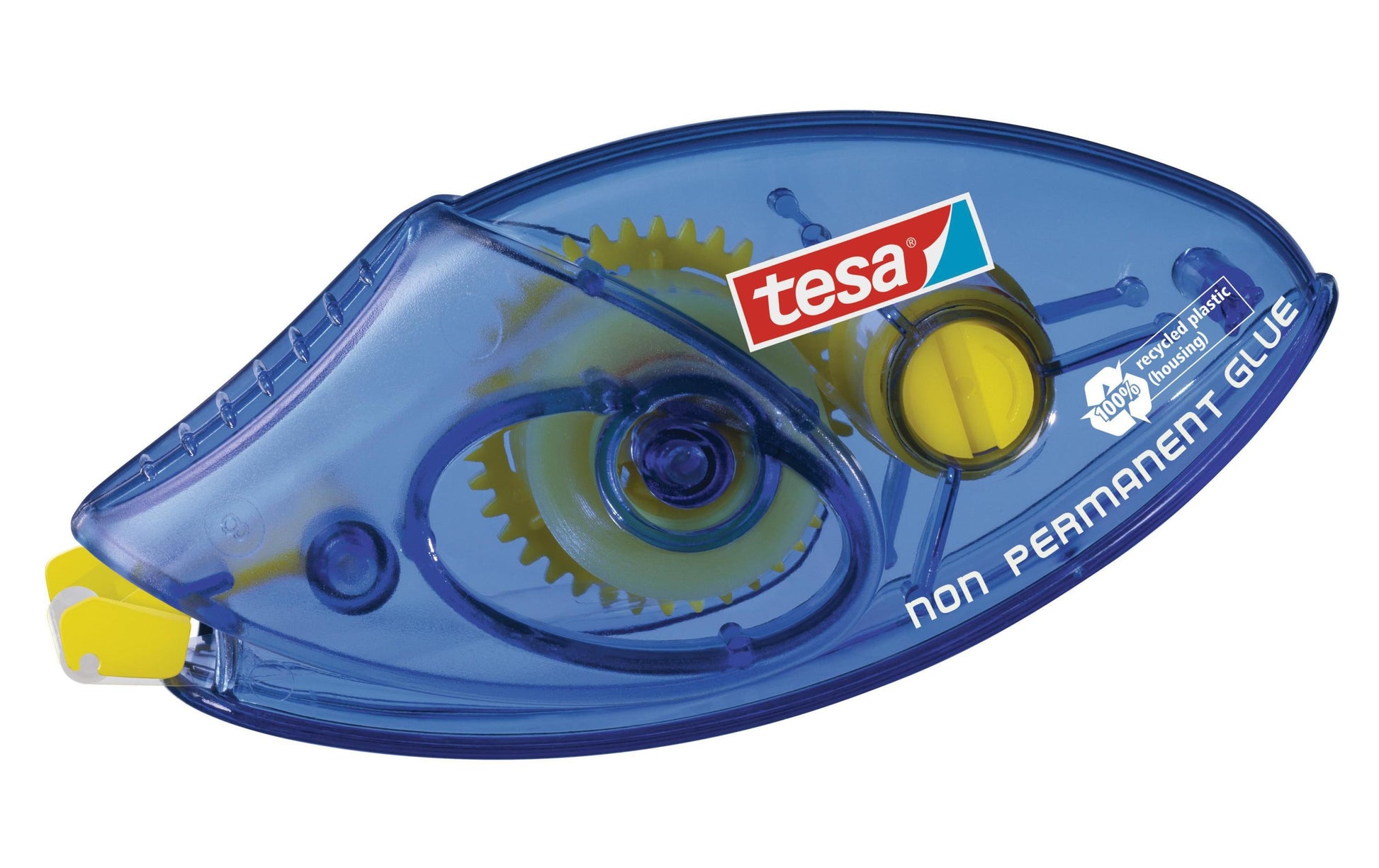 TESA Kleberoller – Roller, wiederablösbar, transparent, lösemittelfrei, für Papier, Karton, Fotos
