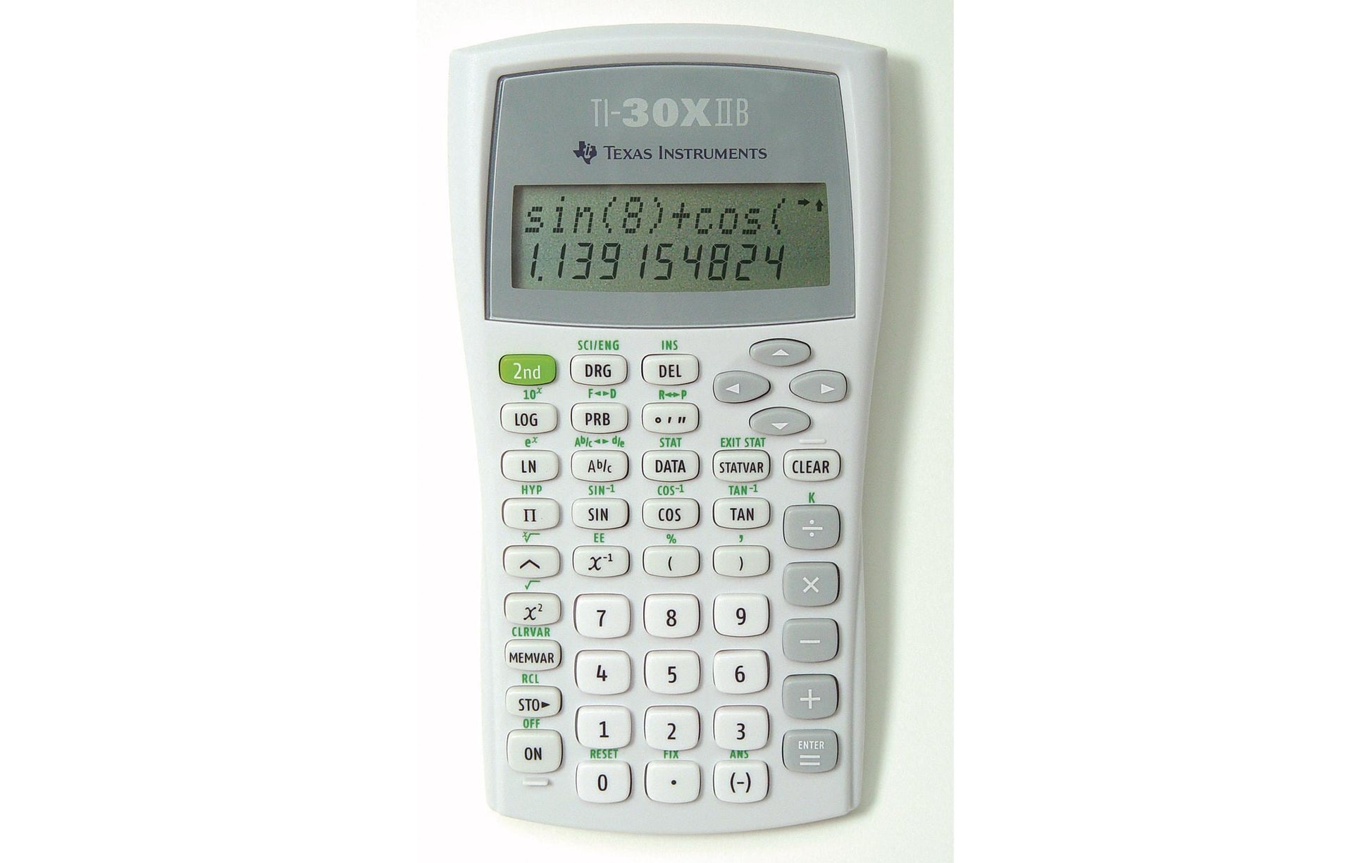 Texas Instruments Taschenrechner TI-30X II – 11-stellig, LCD, Batterie, weiss, 82×156×21 mm