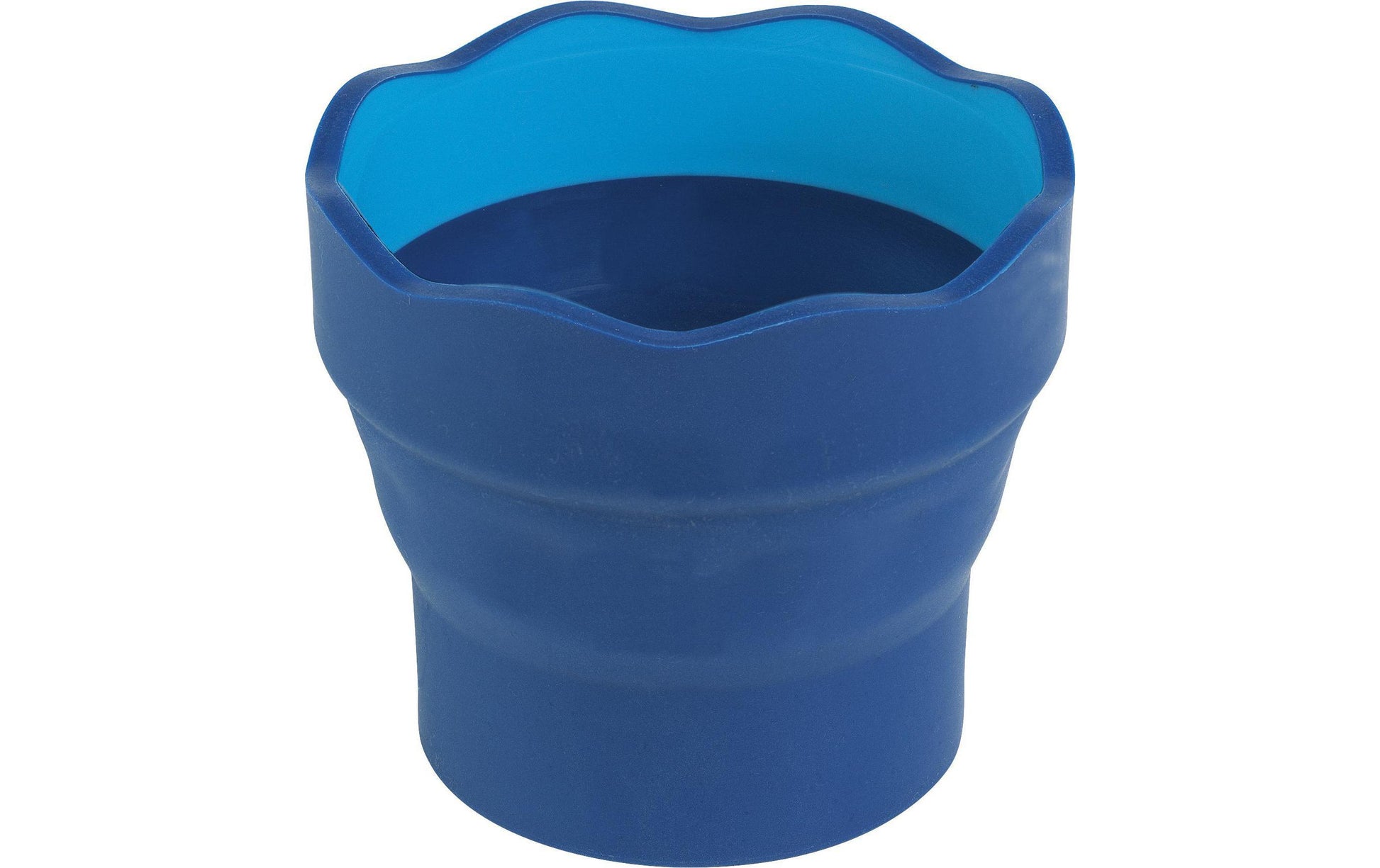 Faber-Castell Wasserbecher Clic & Go – blau – 98 × 130 × 38 mm