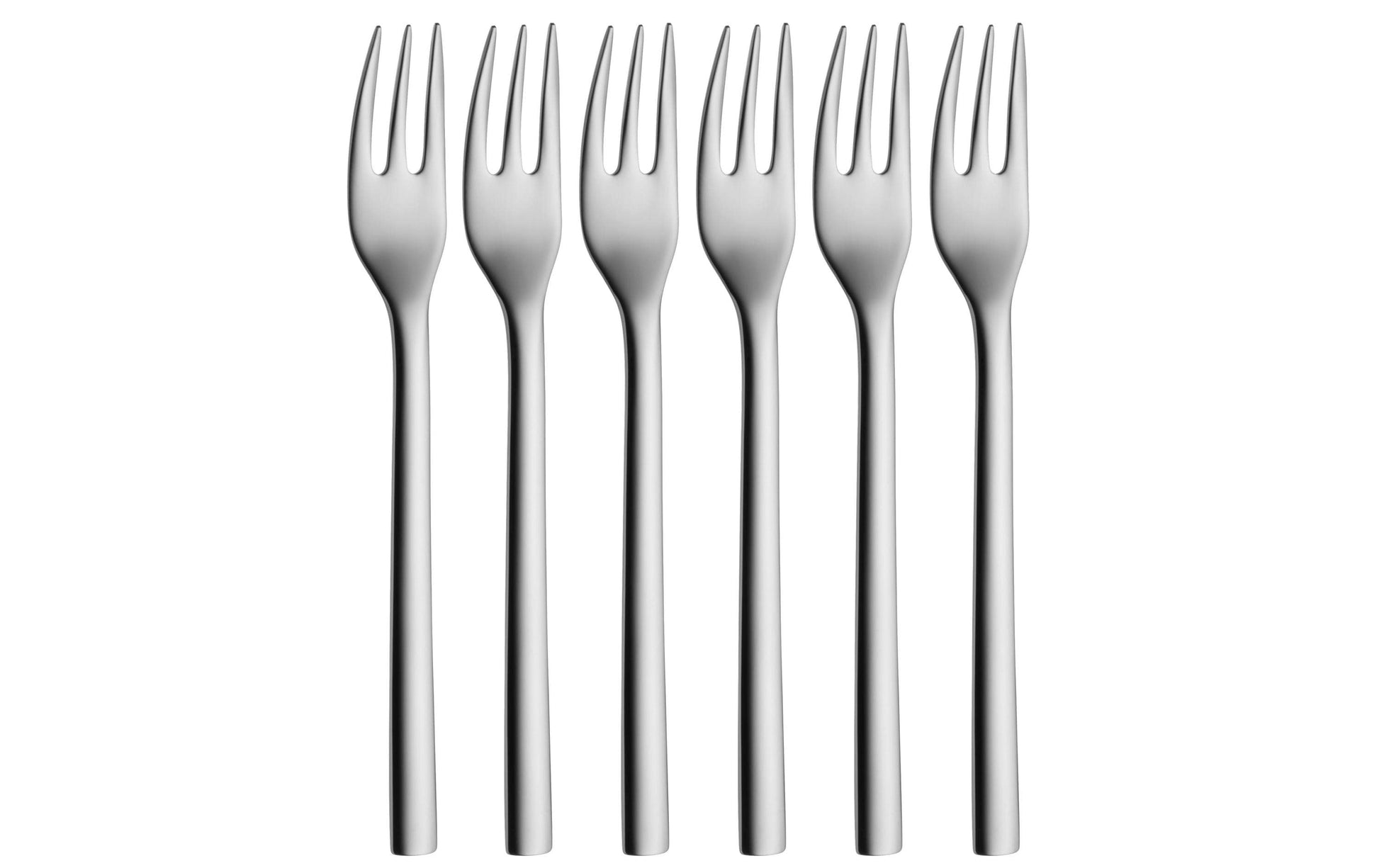 WMF Nuova Kuchengabeln – 6er-Set, 16 cm, Cromargan, spülmaschinenfest
