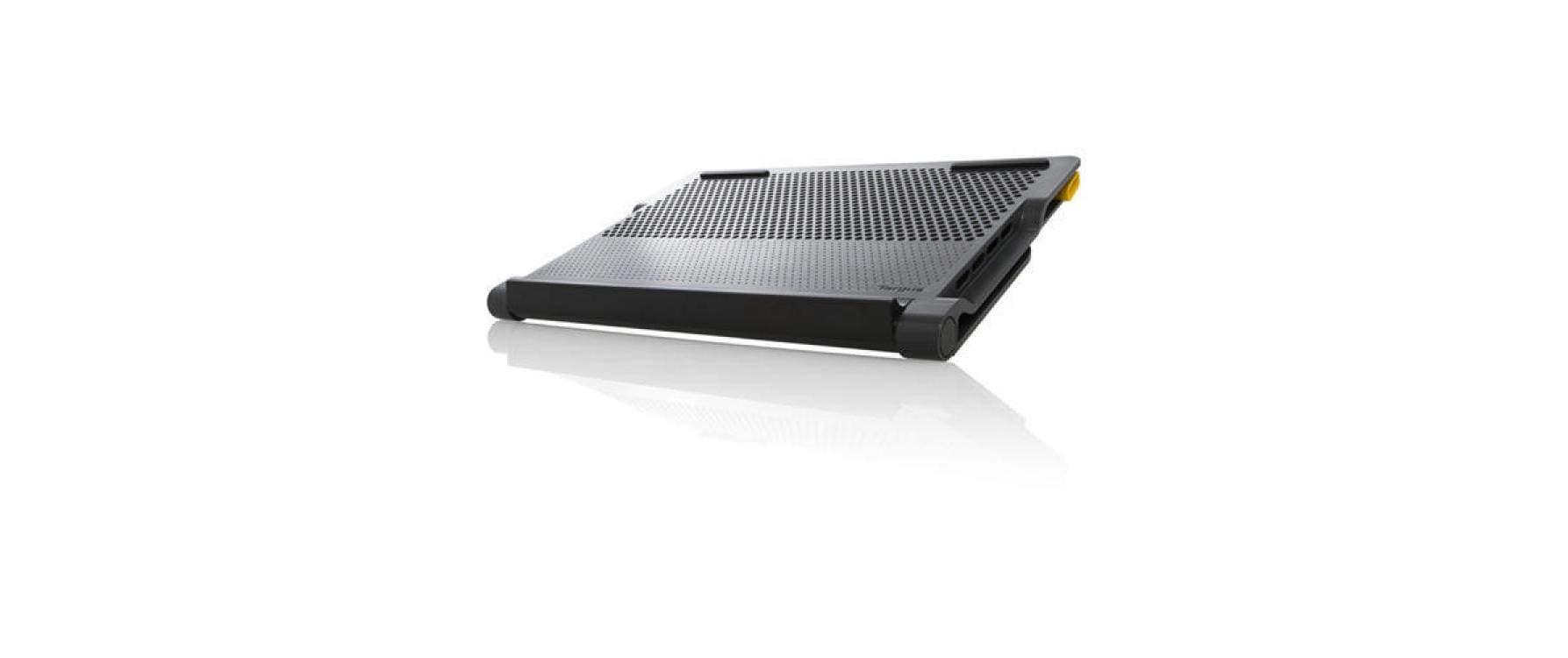 Targus Laptop-Ständer – bis 17,3", mit 4-Port USB-2.0-Hub – Schwarz