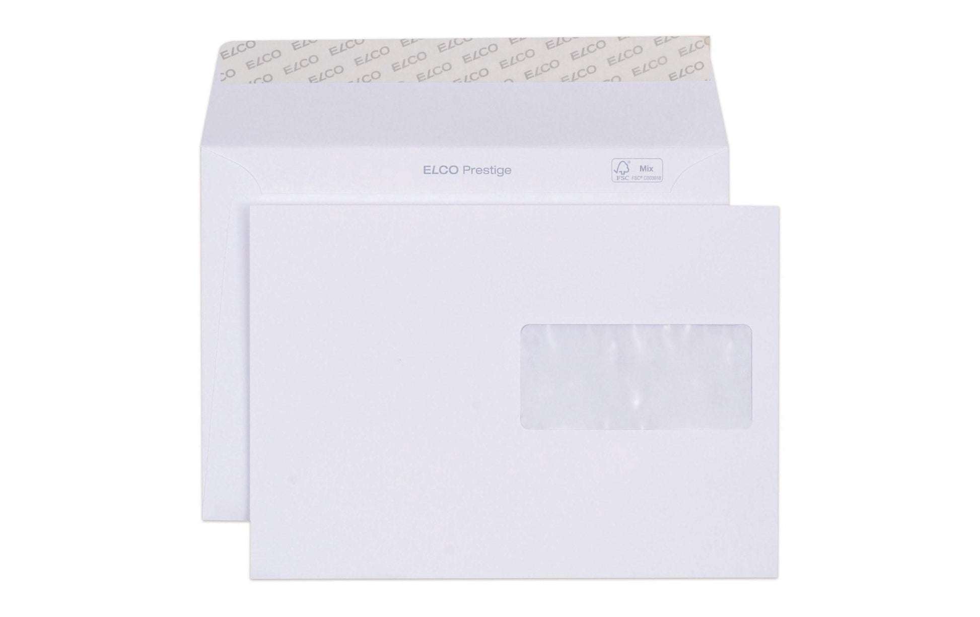 Elco Couvert C5, Fenster rechts, Haftklebung, weiss, 120 g/m² – 10 Stk.