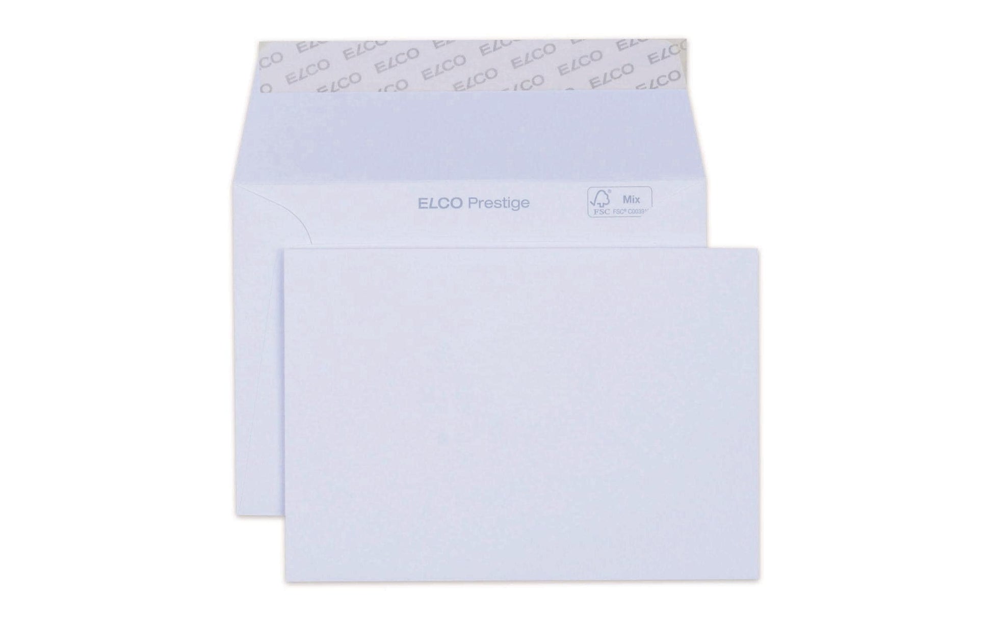 Elco Couvert B6, ohne Fenster, selbstklebend, weiss, 120 g/m² – 25 Stk.