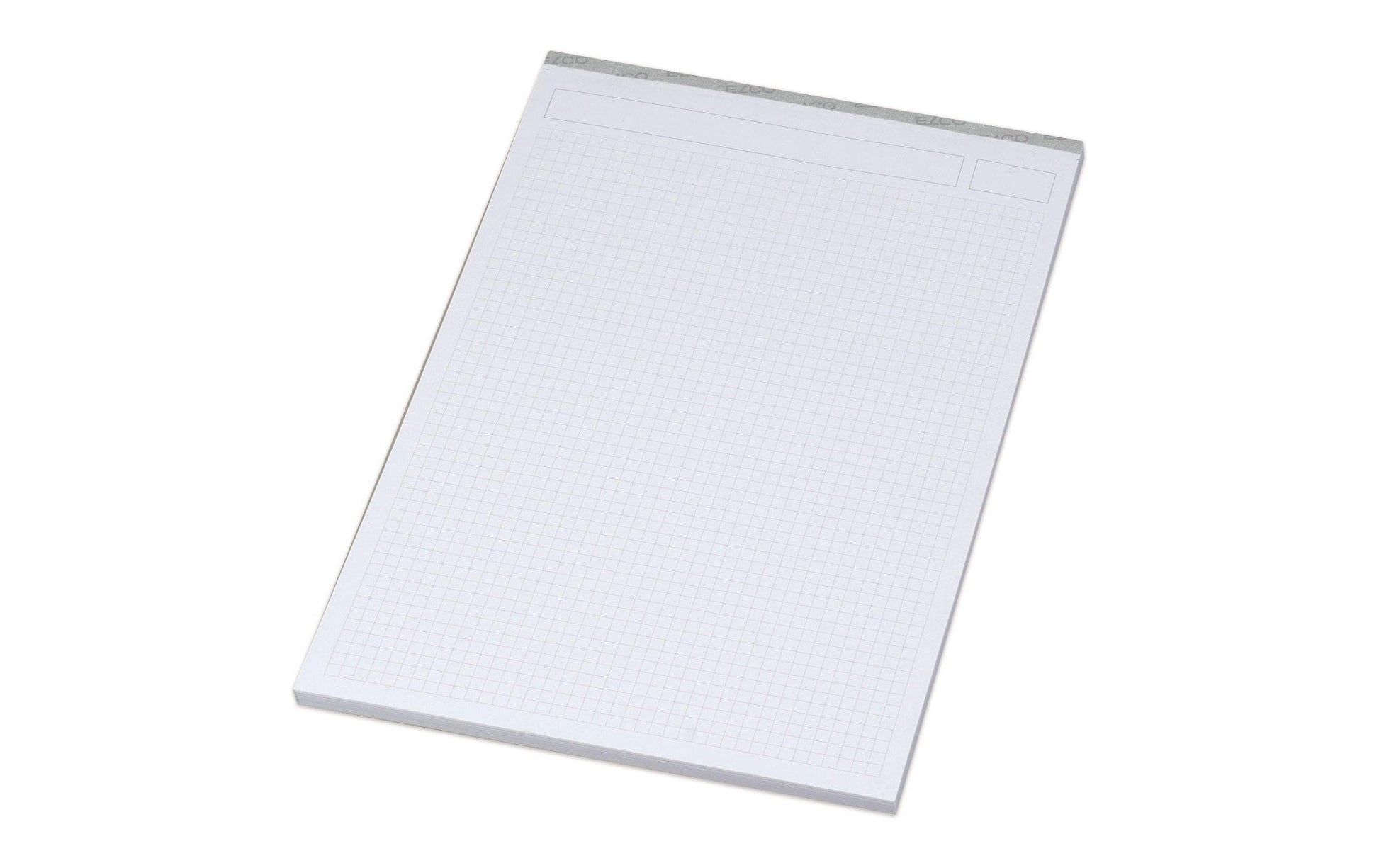 Elco Notizblock Prestige, A4, kariert 5 mm, Klammerheftung, 80 Blatt, perforiert, 80 g/m² – weiss