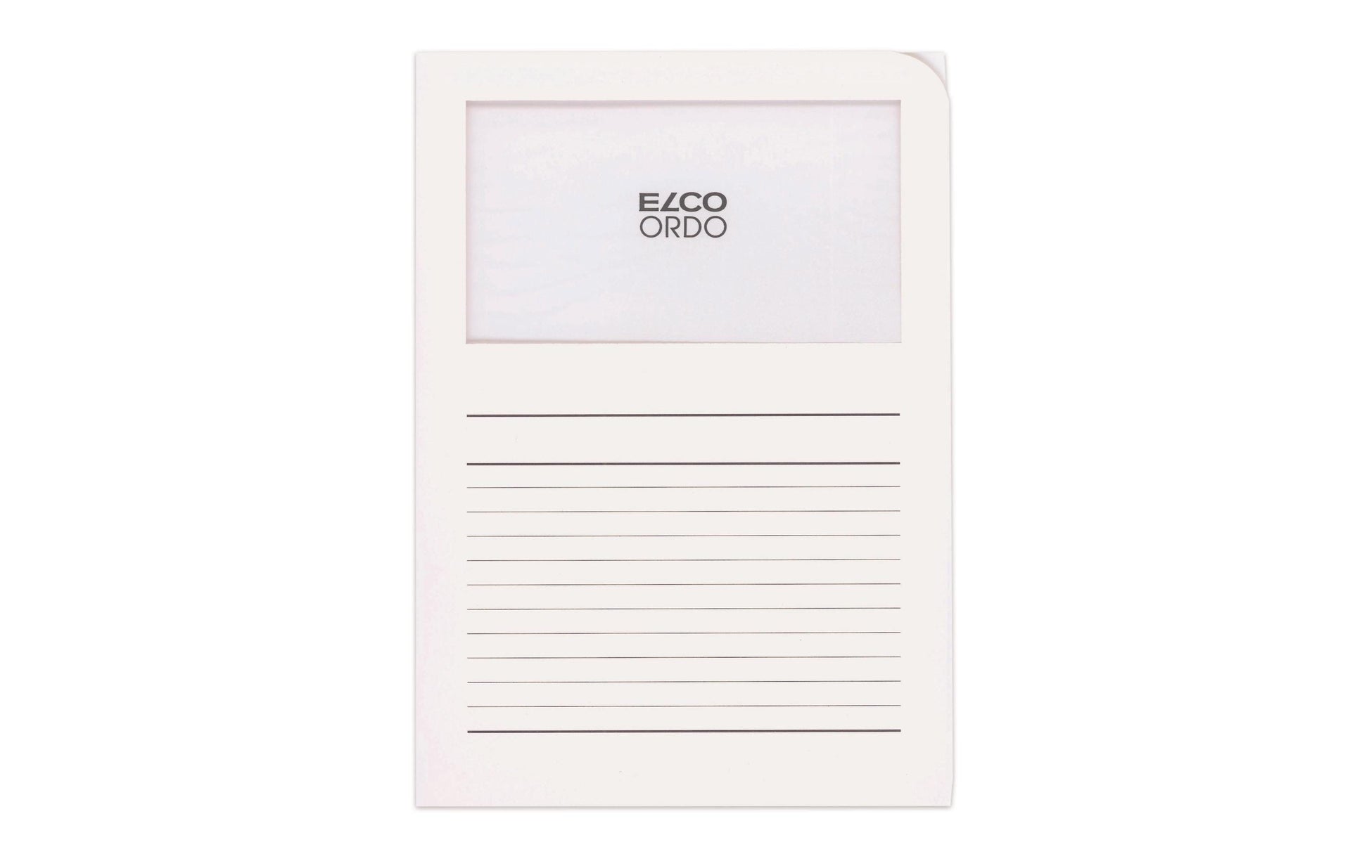 Elco Sichtmappe A4 – Weiss, Papier, Beschriftungsvordruck, 10er-Pack