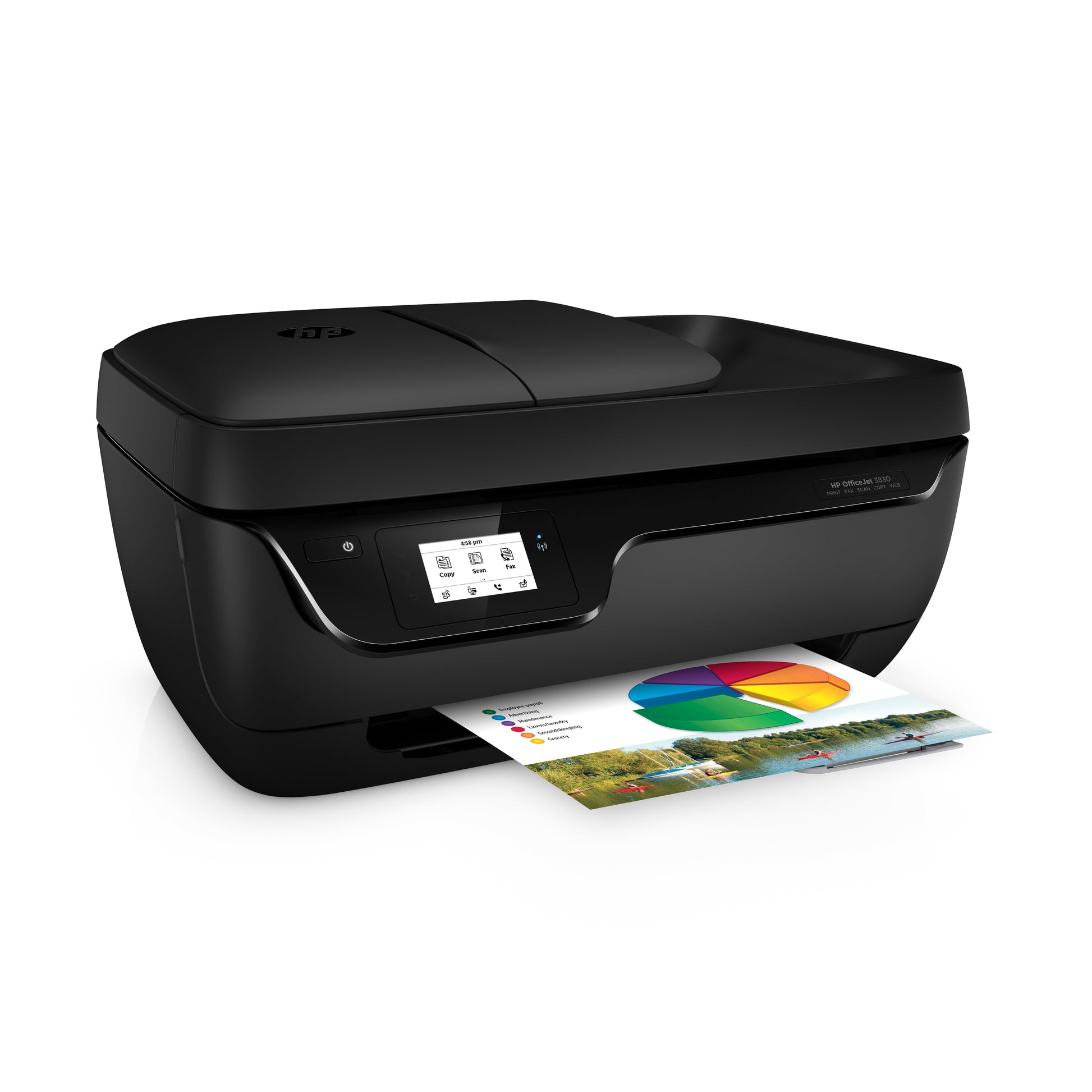 HP OfficeJet 3833 – Farbtintenstrahl-Multifunktionsdrucker, A4, 4-in-1, Duplex, ADF, WLAN, AirPrint