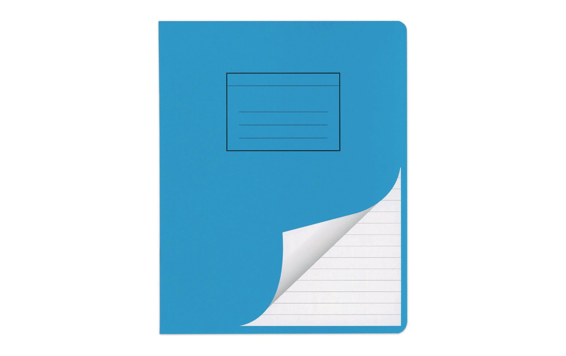Elco Schulheft – 175 × 220 mm – liniert – 24 Blatt – abgerundete Ecken, blau, 10 Stück