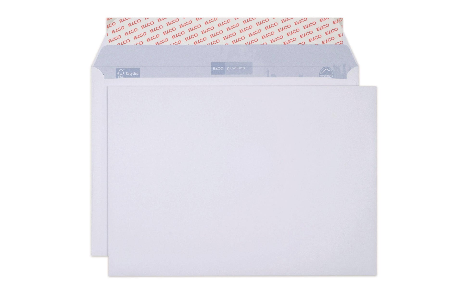 Elco Couvert C4, ohne Fenster, selbstklebend, weiss, 120 g/m², mit Innendruck – 250 Stk.