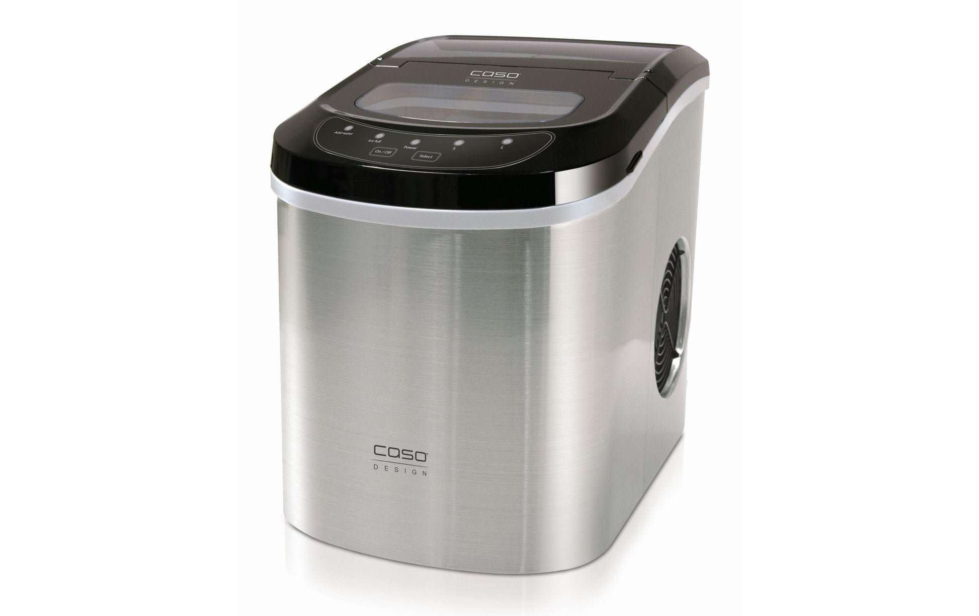 Caso Eiswürfelmaschine – 2,2 l, 90 W, Silber, 24,2 × 32,8 × 35,8 cm