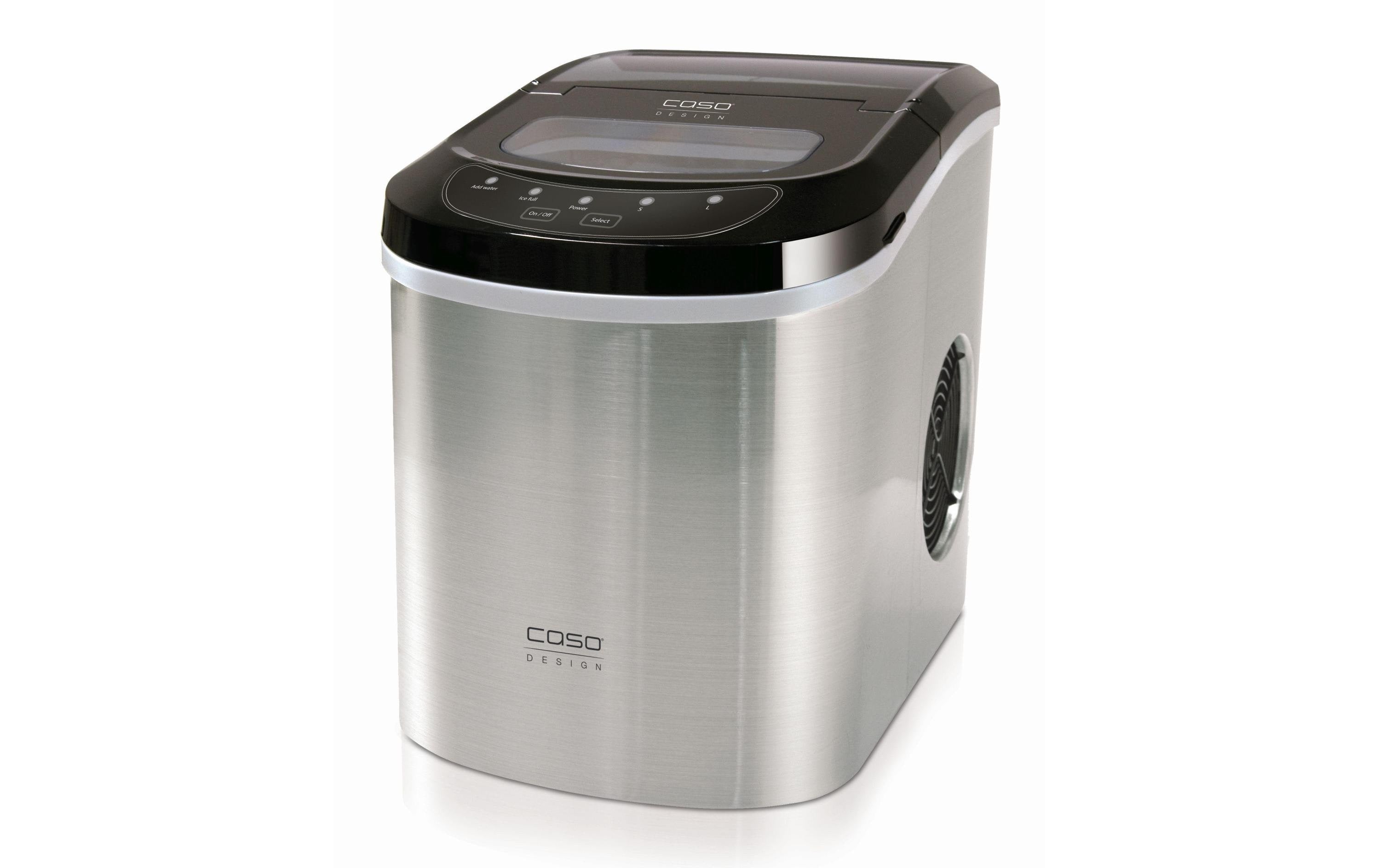 Caso Eiswürfelmaschine – 2,2 l, 90 W, Silber, 24,2 × 32,8 × 35,8 cm