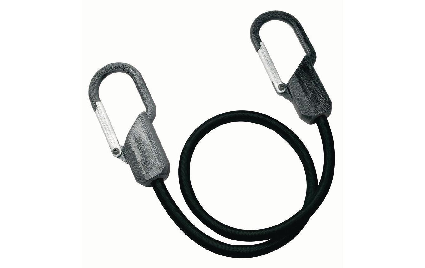 MASTER LOCK Masterlock – Gummi-Spannseil – 80 cm × 9 mm, Zurrkraft 65 kg, mit Clip – für Auto – Schwarz – Gummi – 1 Stk.