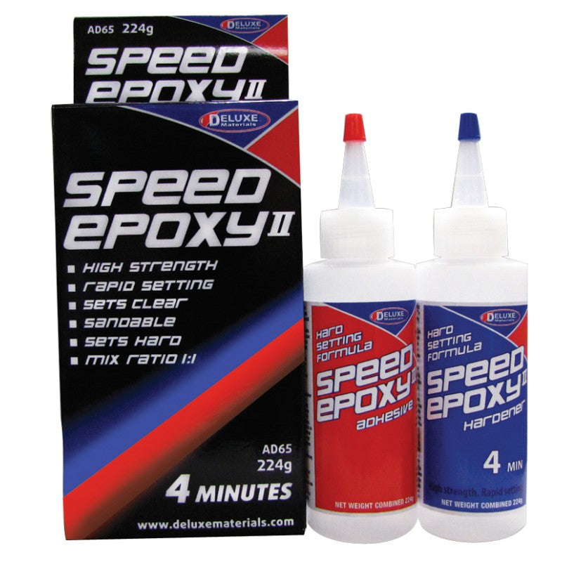 Deluxe Materials 2K Epoxidharzkleber Speed Epoxy II 4 min – transparent – für Holz