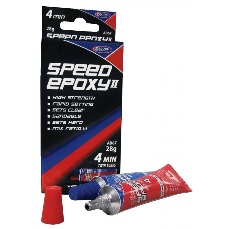Deluxe Materials 2K Epoxidharzkleber Speed Epoxy II 4 min – transparent – 28 g – für Holz