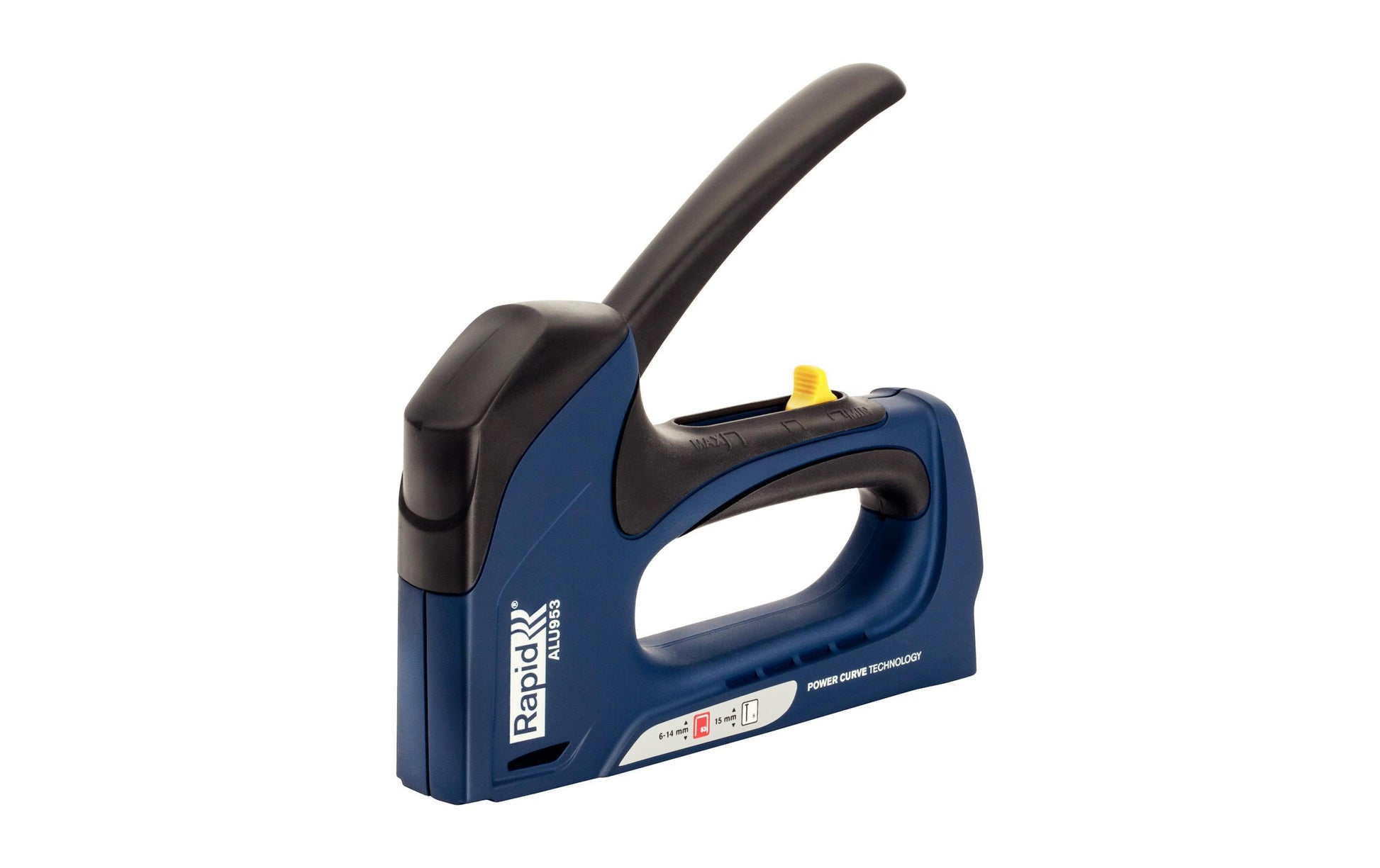 Rapid ALU953 Handtacker – Typ 53/Typ 8, 6–14 mm, Unterlader – für Textilien
