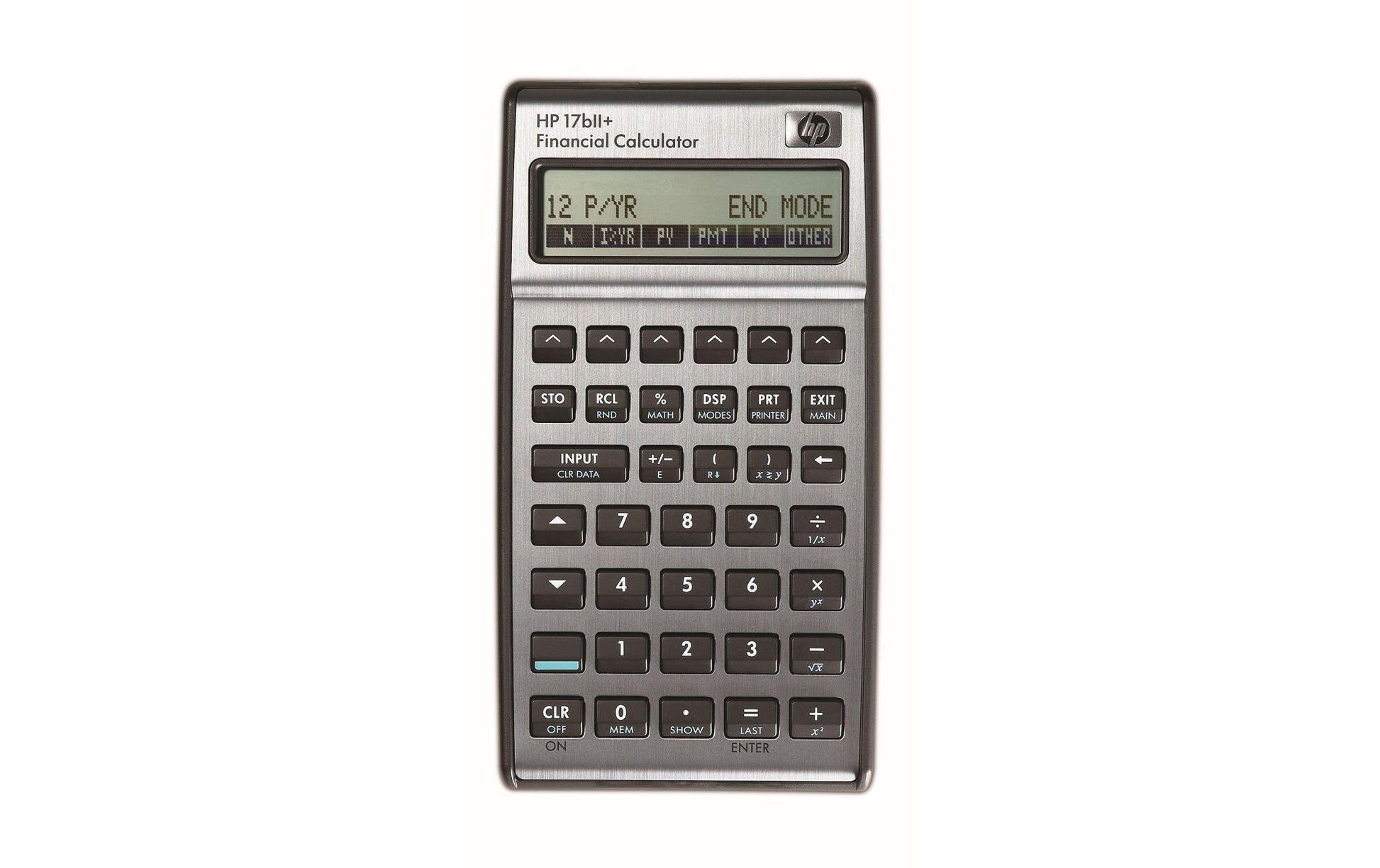 HP Taschenrechner 17bII+ – 22-stellig, LCD, Währung, Batterie, Schwarz