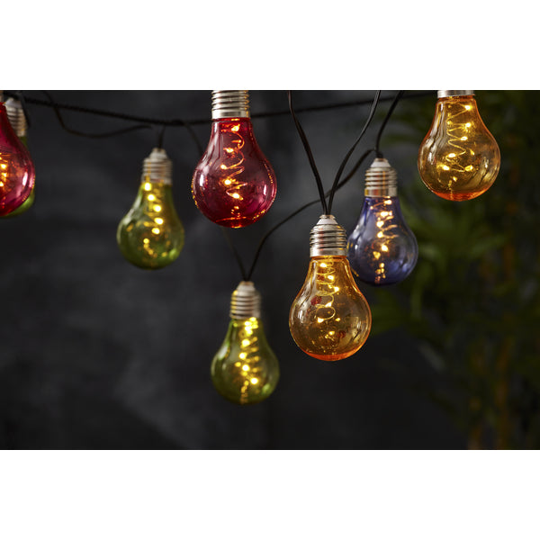 Star Trading Lichterkette – 1,8 m, 1 W, Warmweiss, 2700 K, IP44, Solarbetrieb, Mehrfarbig, PVC