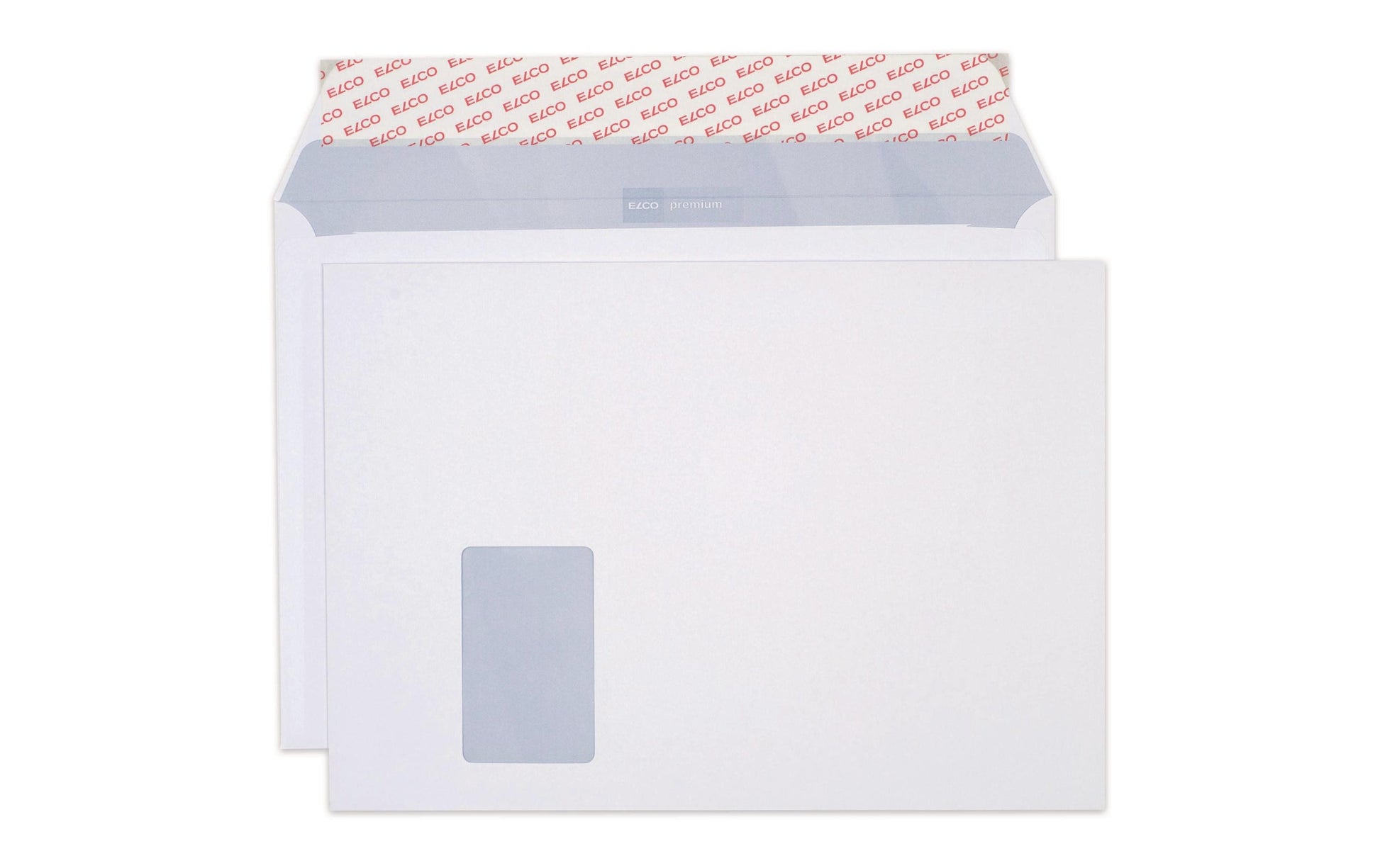 Elco Couvert C4, Fenster links, Haftklebung, hochweiss, 120 g/m², mit Innendruck – 10 Stk.