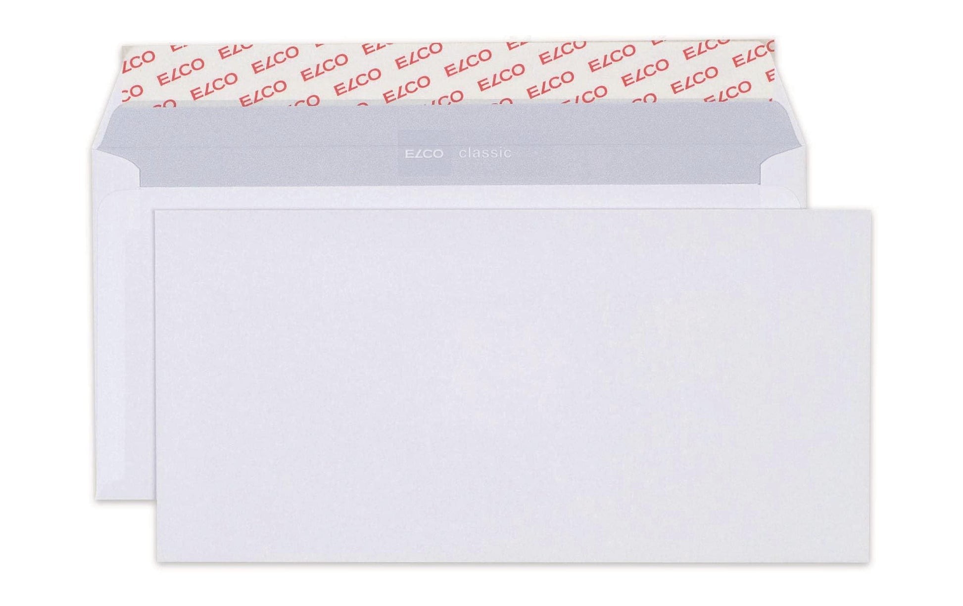 Elco Couvert C5/6, ohne Fenster, selbstklebend, weiss, 100 g/m², mit Innendruck – 500 Stk.