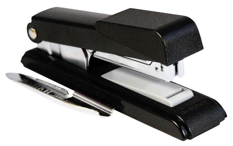 Bostitch B8 Hefter, 26 Blatt, Flat-Clinch, Klammernentferner, Einlegetiefe 65 mm, Schwarz