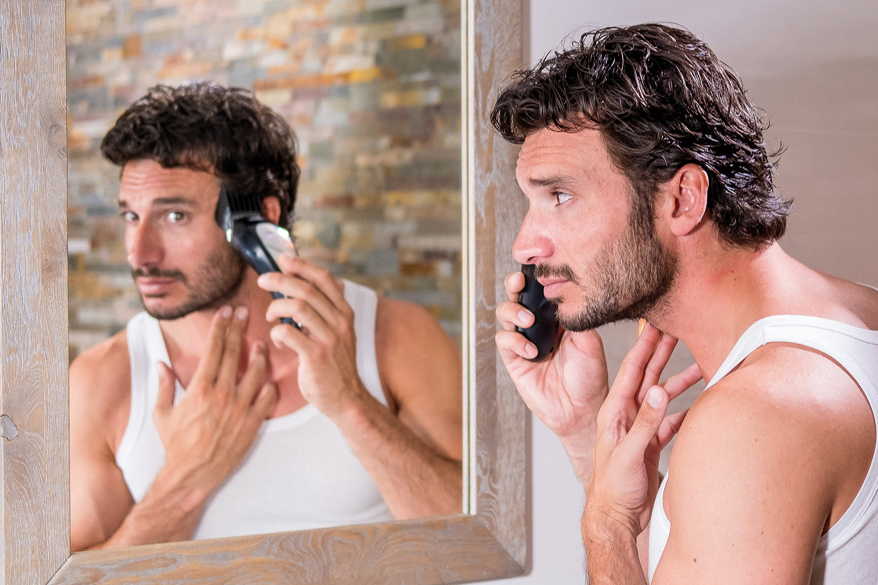 Wahl Haarschneider – Li‑Ion, 90 min Akku, 1–25 mm, 8 Kämme, schwarz/silber