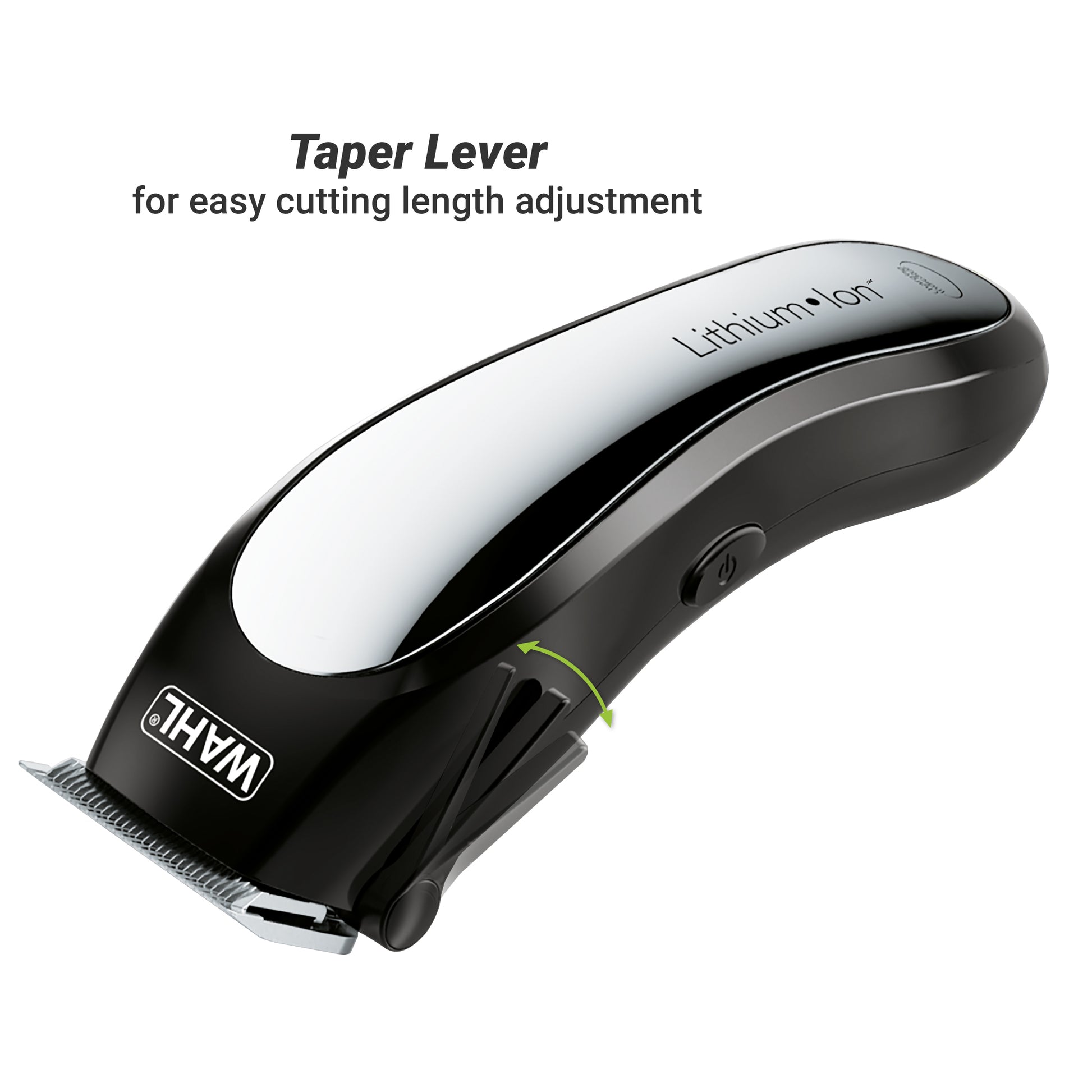 Wahl Haarschneider – Li‑Ion, 90 min Akku, 1–25 mm, 8 Kämme, schwarz/silber