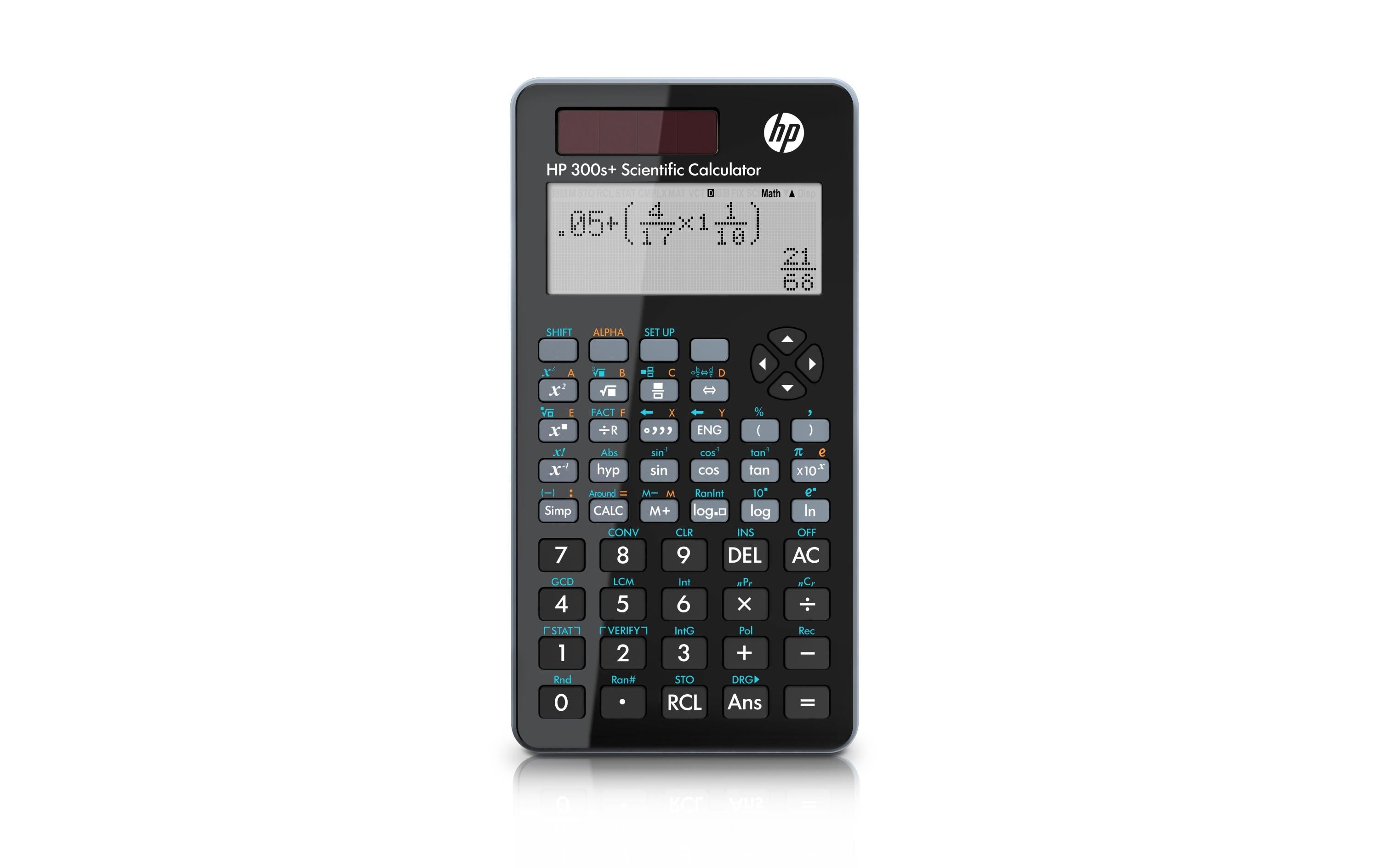 HP Wissenschaftlicher Taschenrechner 300S+ – Solar – Schwarz