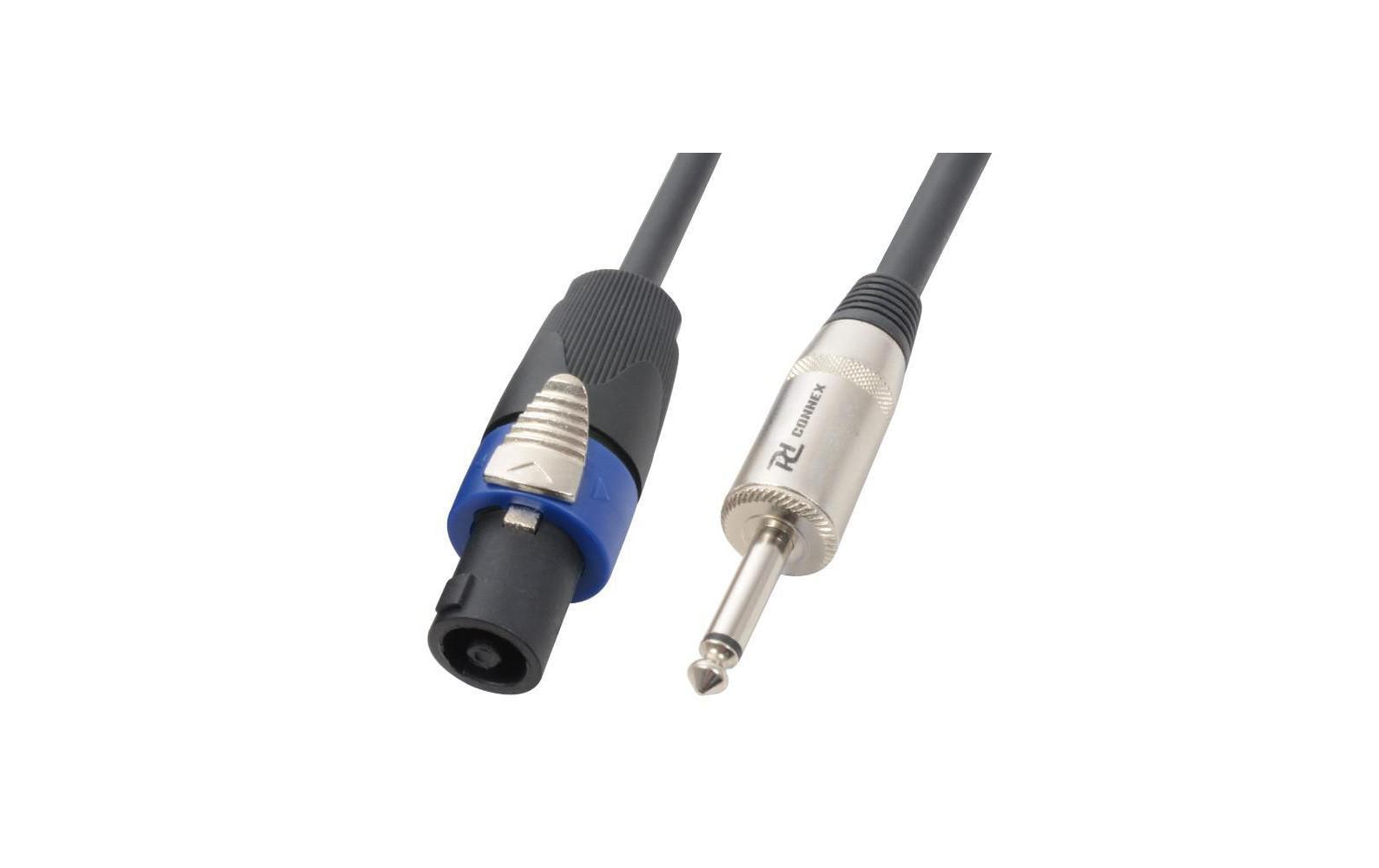 PD Connex Audio-Adapterkabel Speakon (NL4) auf 6,35 mm Klinke – 5 m