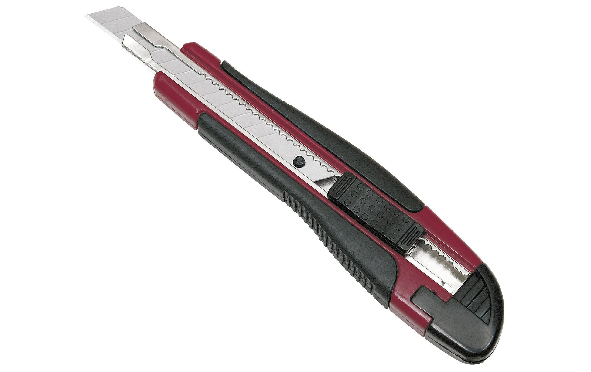 Kraftwerk 3310 – Abbrechmesser 9 mm, einziehbar, schwarz, rot, 1 Stk.