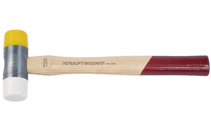 Kraftwerk 2336 DIN-Schlosserhammer – 360 g, PU-Kopf, Hickory-Griff