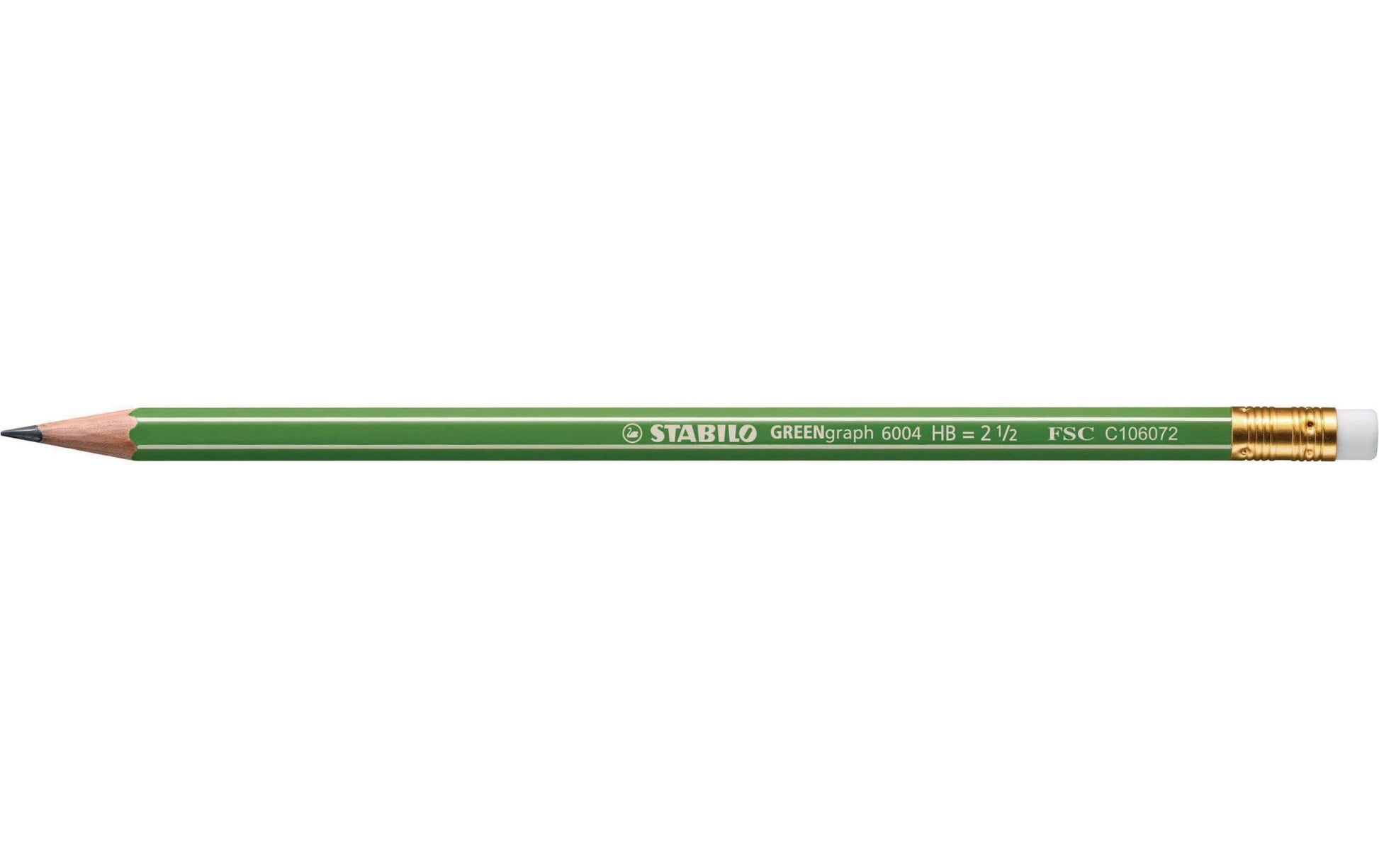 STABILO GREENgraph Bleistift, mit Radierer, HB, Mine Ø 2,2 mm, Grün