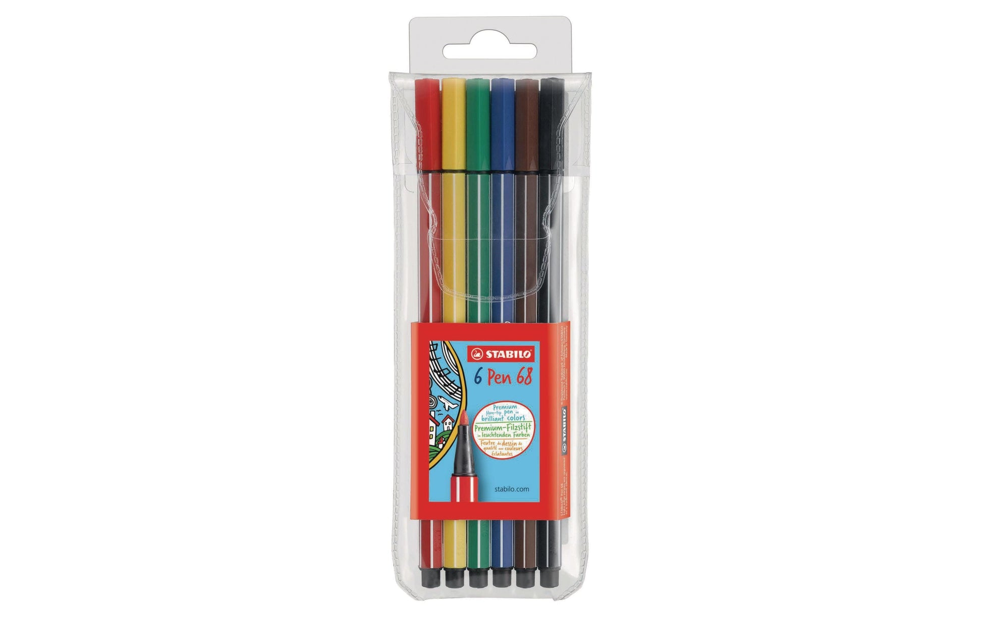 STABILO Filzstifte, Strichbreite 1 mm, 6 Farben
